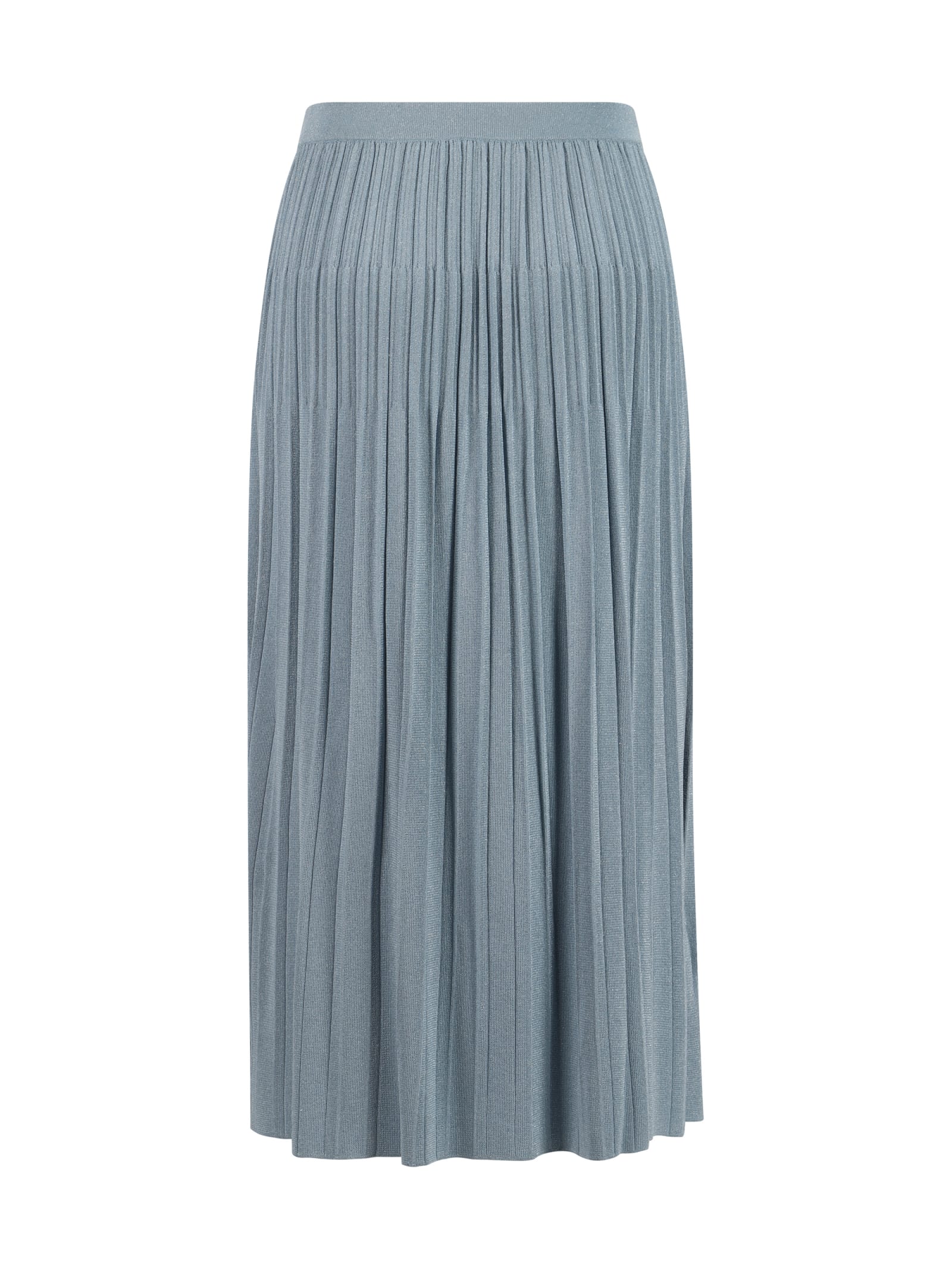 Shop Zimmermann Waverly Midi Skirt In Blue Lurex