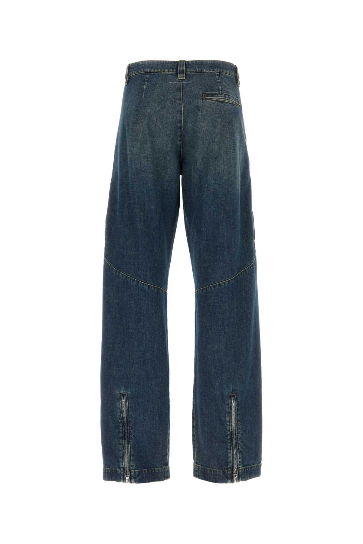 Mm6 Maison Margiela Denim Wide-leg Jeans In Blue
