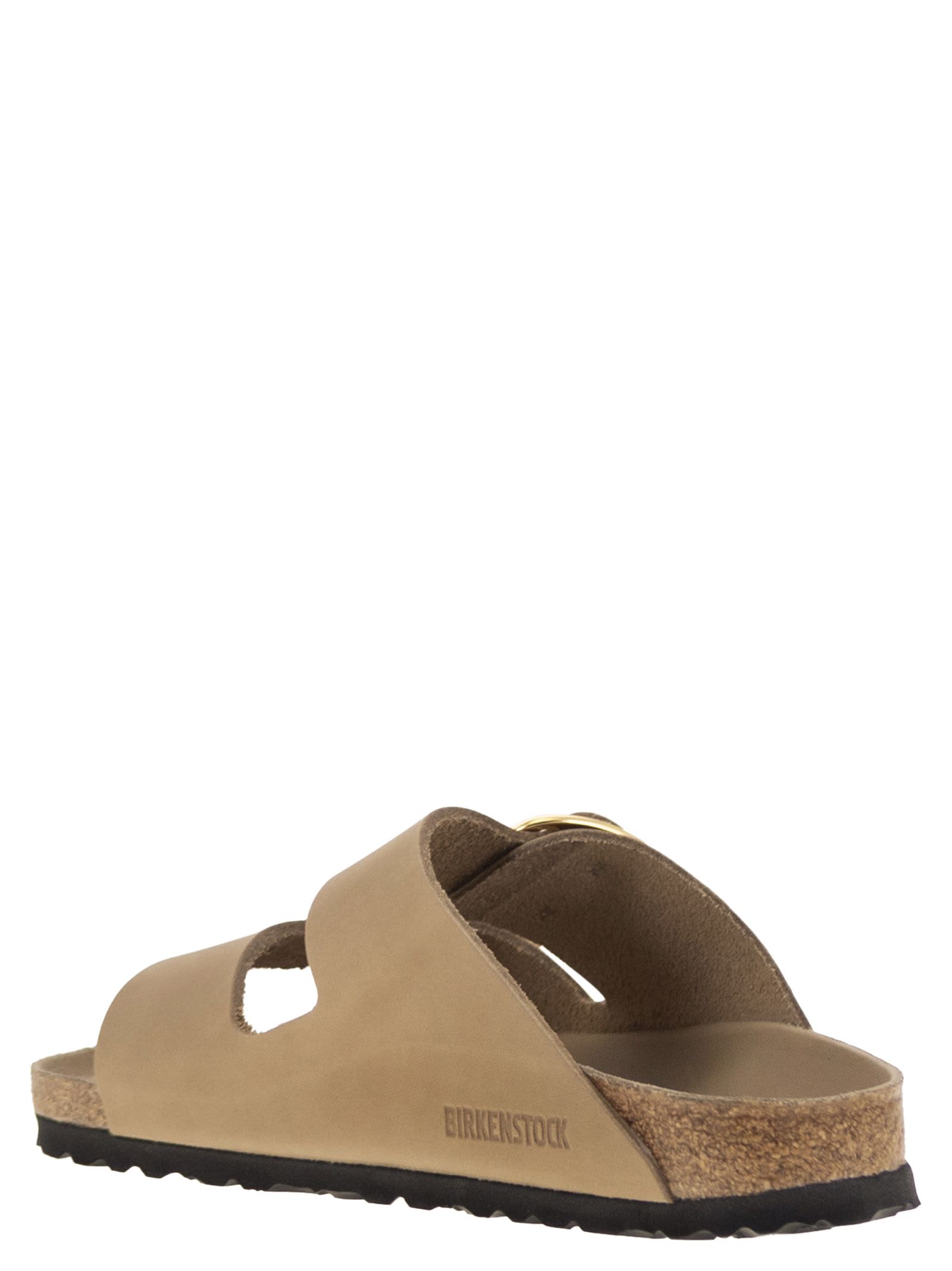 Birkenstock Arizona Big Buckle Sandcastle Sandal In Neutral