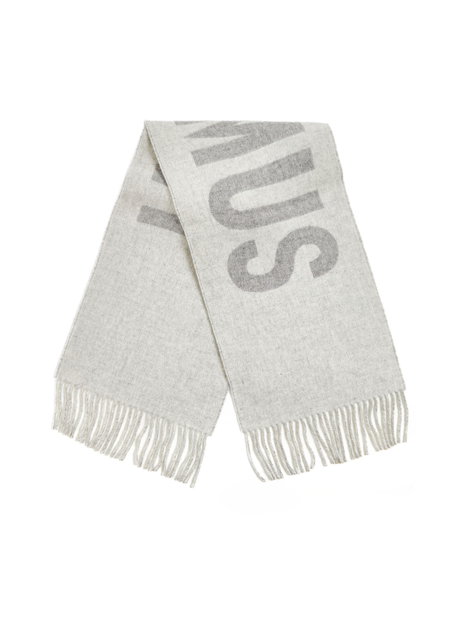 Shop Jacquemus Scarf In Grey