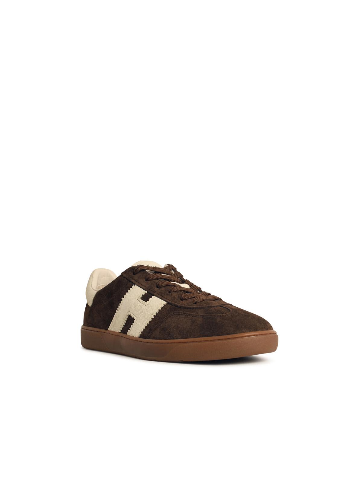 Hogan Rubber Sole Suede Finish Sneakers In Multi