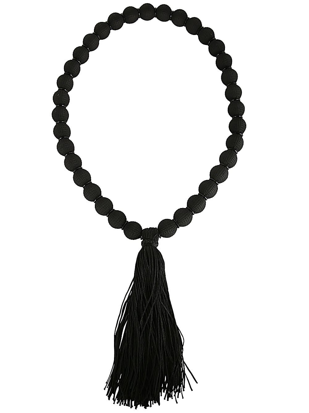 Shop Emporio Armani Man Necklace In Black