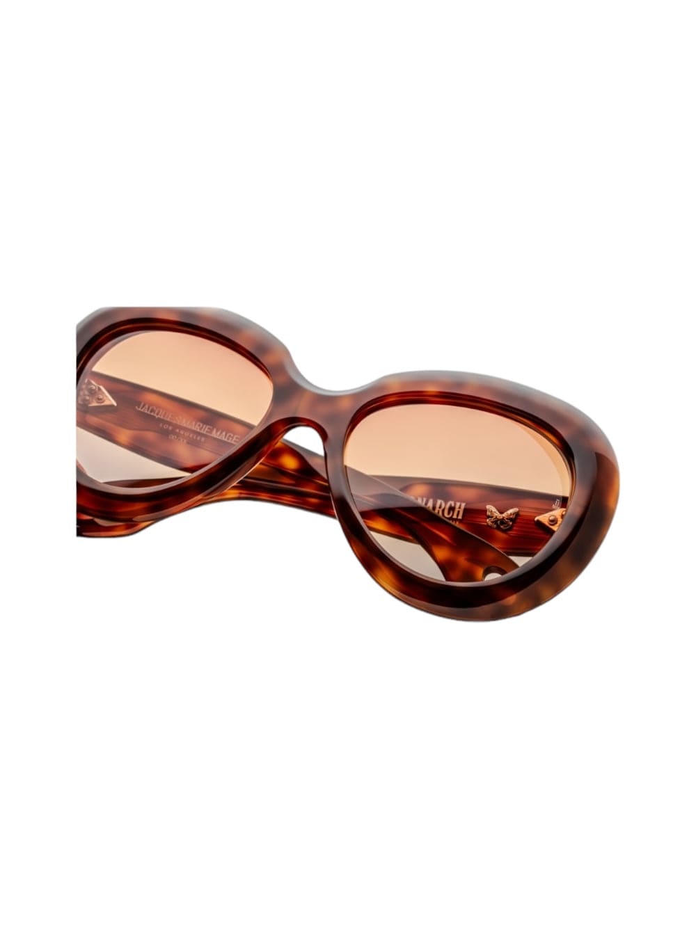 Shop Jacques Marie Mage Monarch - Teddy Brown Sunglasses