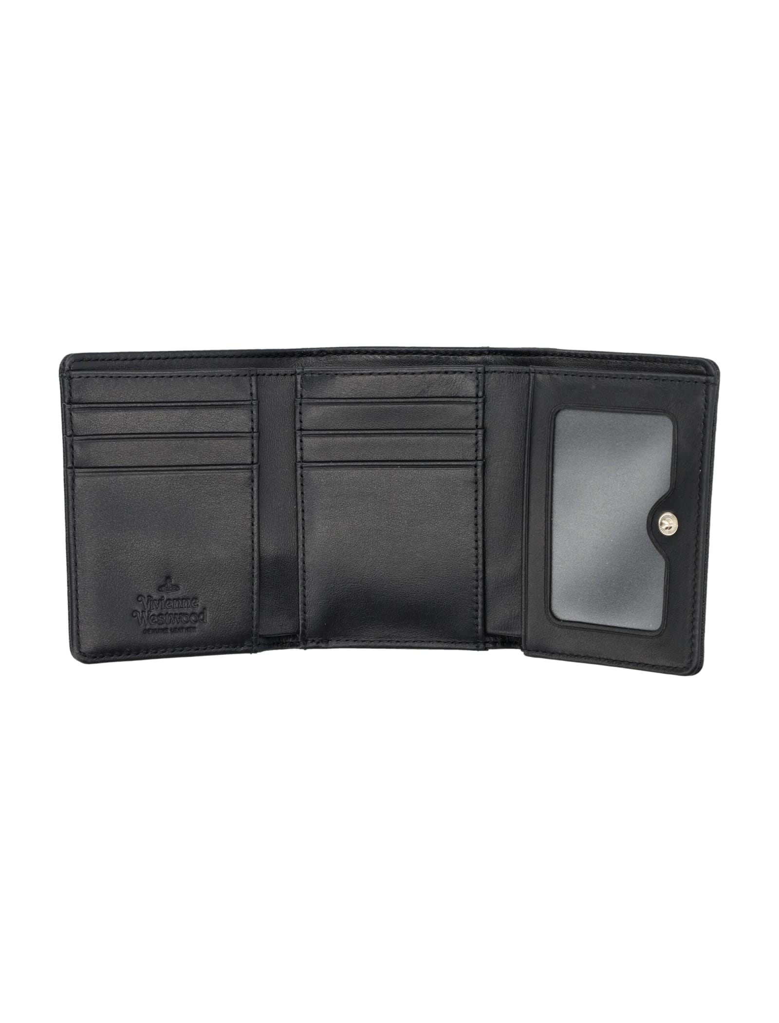 Shop Vivienne Westwood Small Frame Wallet In Black