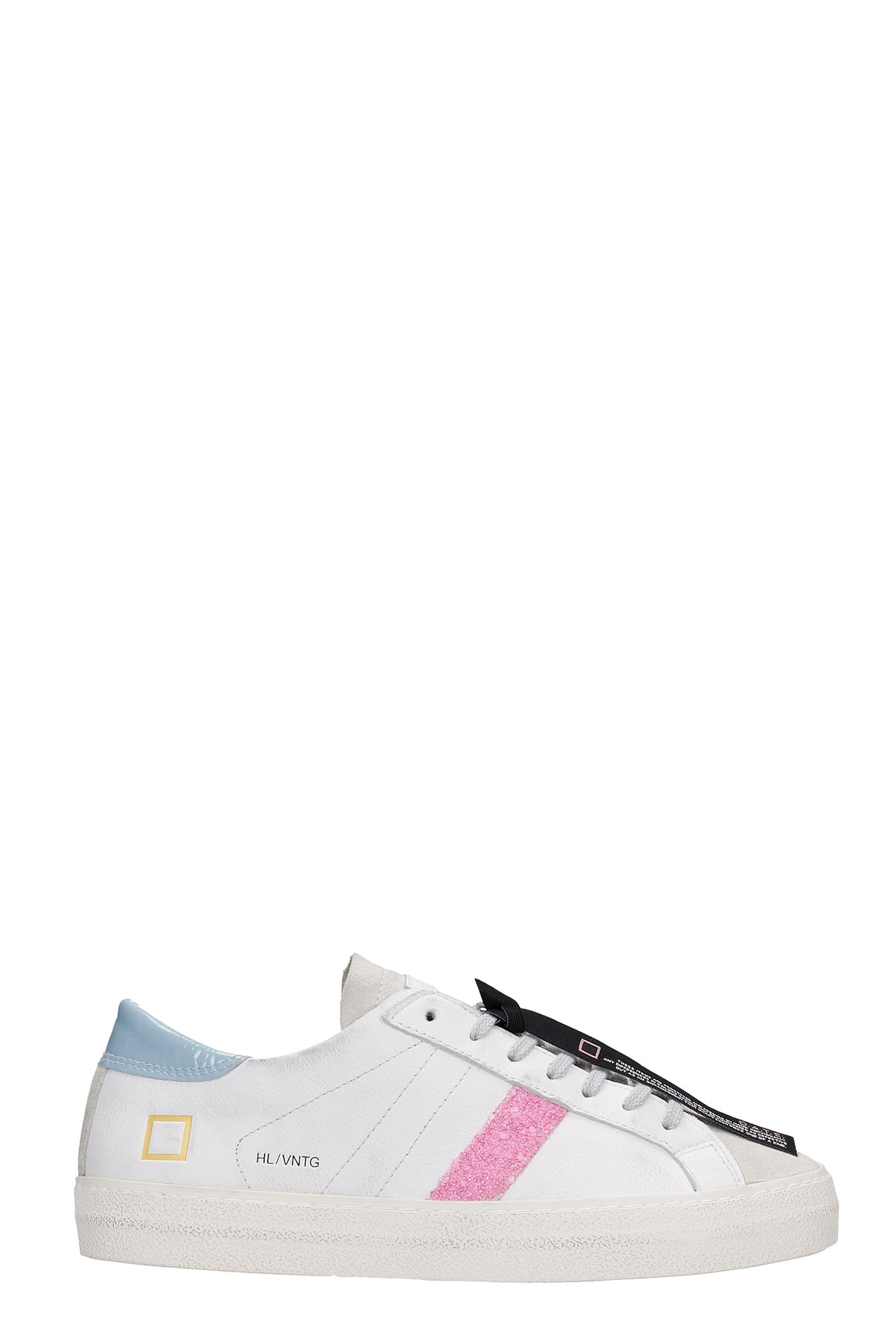 DATE HILL LOW SNEAKERS IN WHITE LEATHER,W341HLVCWK