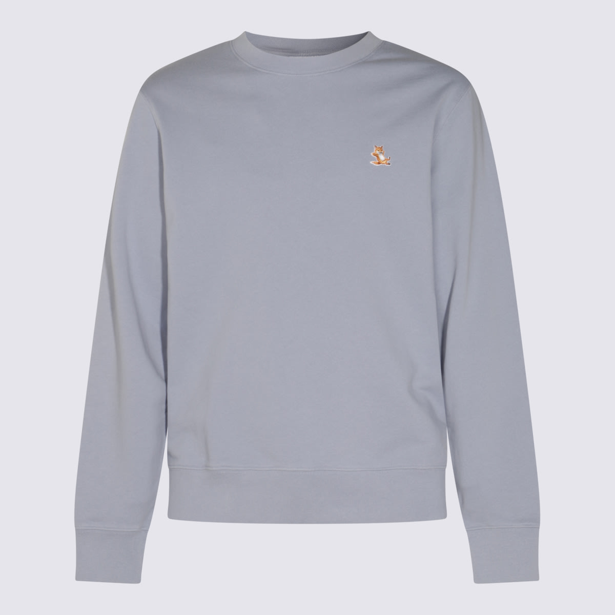 Maison Kitsuné Light Blue Cotton Sweatshirt