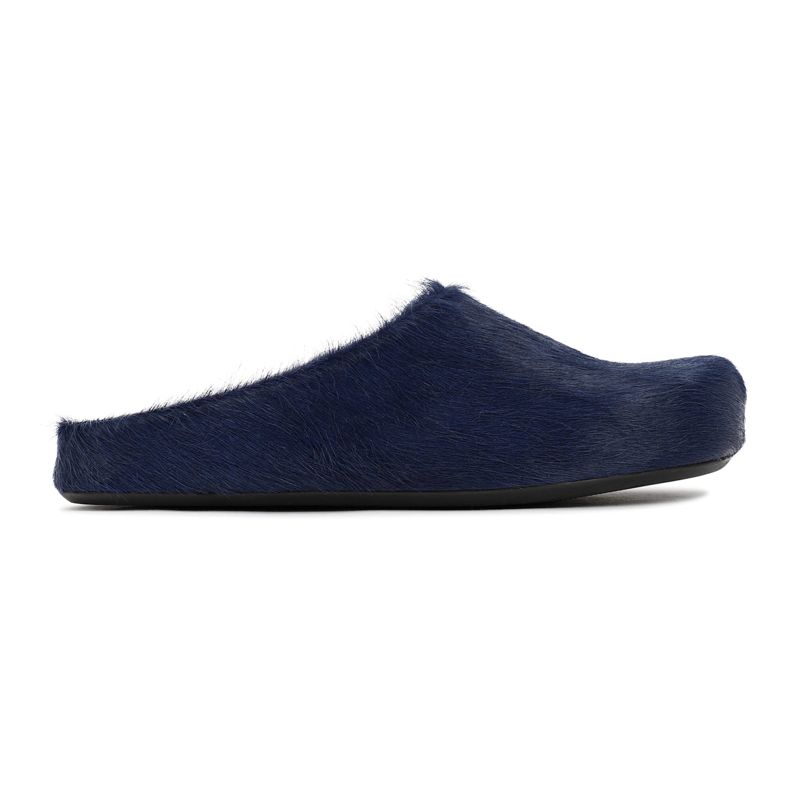 Marni Eclipse Leather Fussbett Flats In Black
