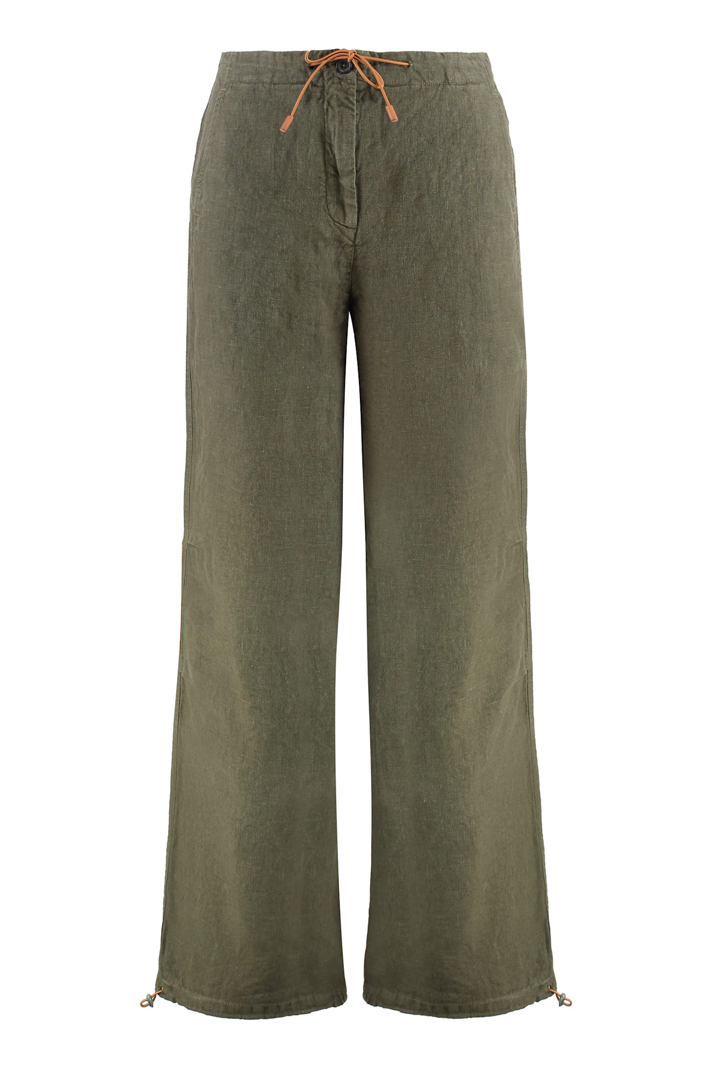 Shop 120% Lino Linen Wide Leg Trousers