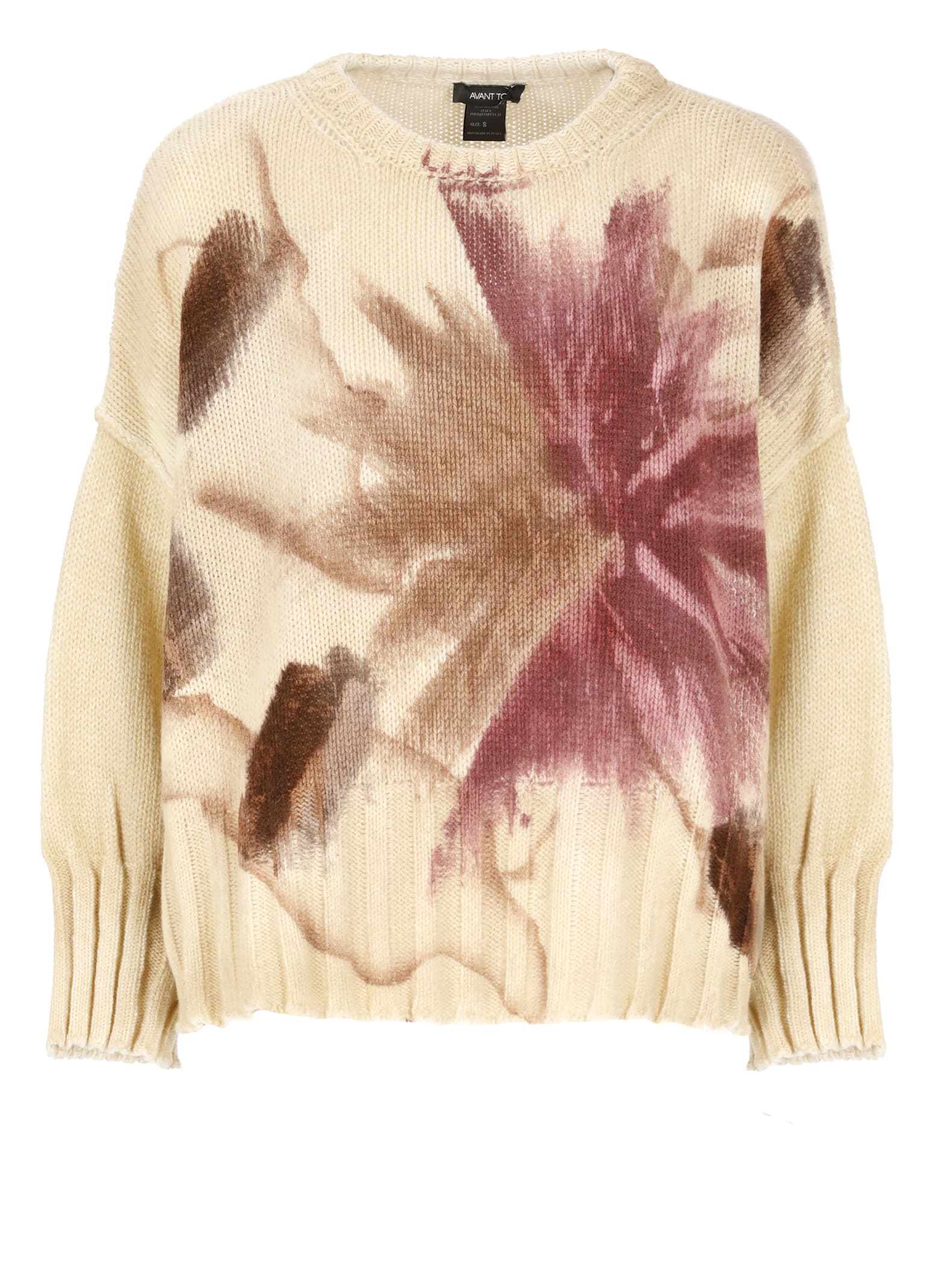 Shop Avant Toi Cashmere And Wool Sweater In Beige