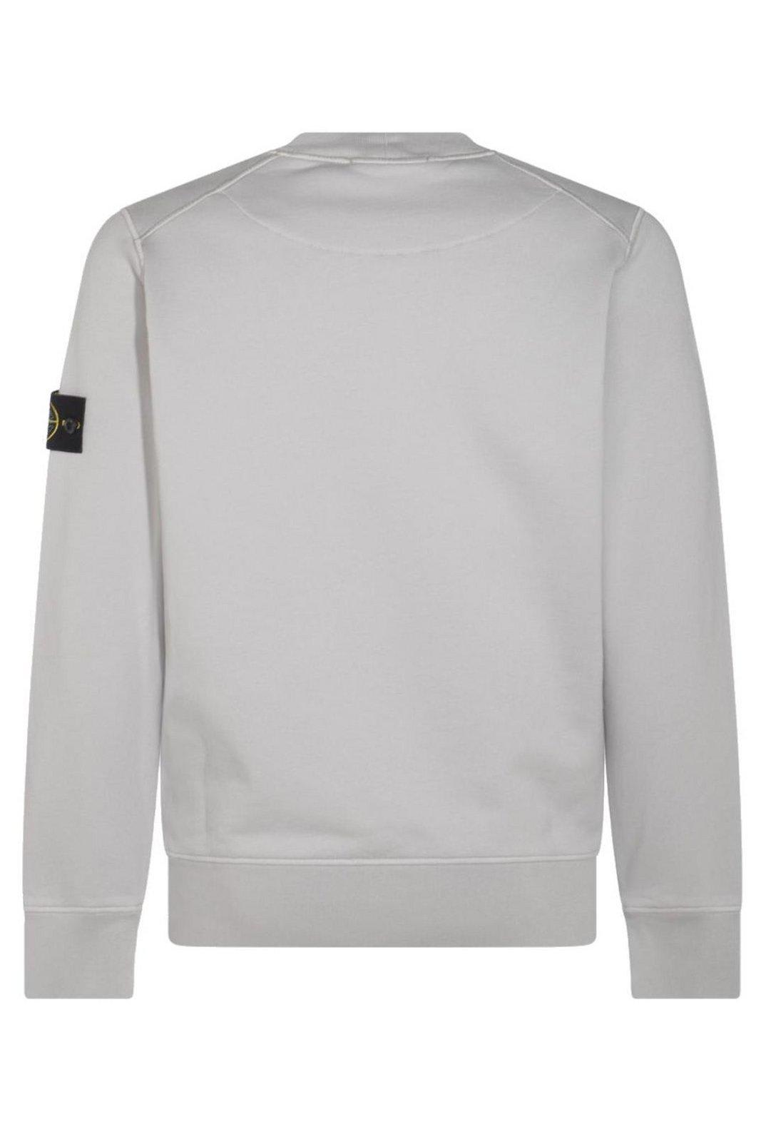 Stone Island Sweatshirt With Detachable Patch In Gray