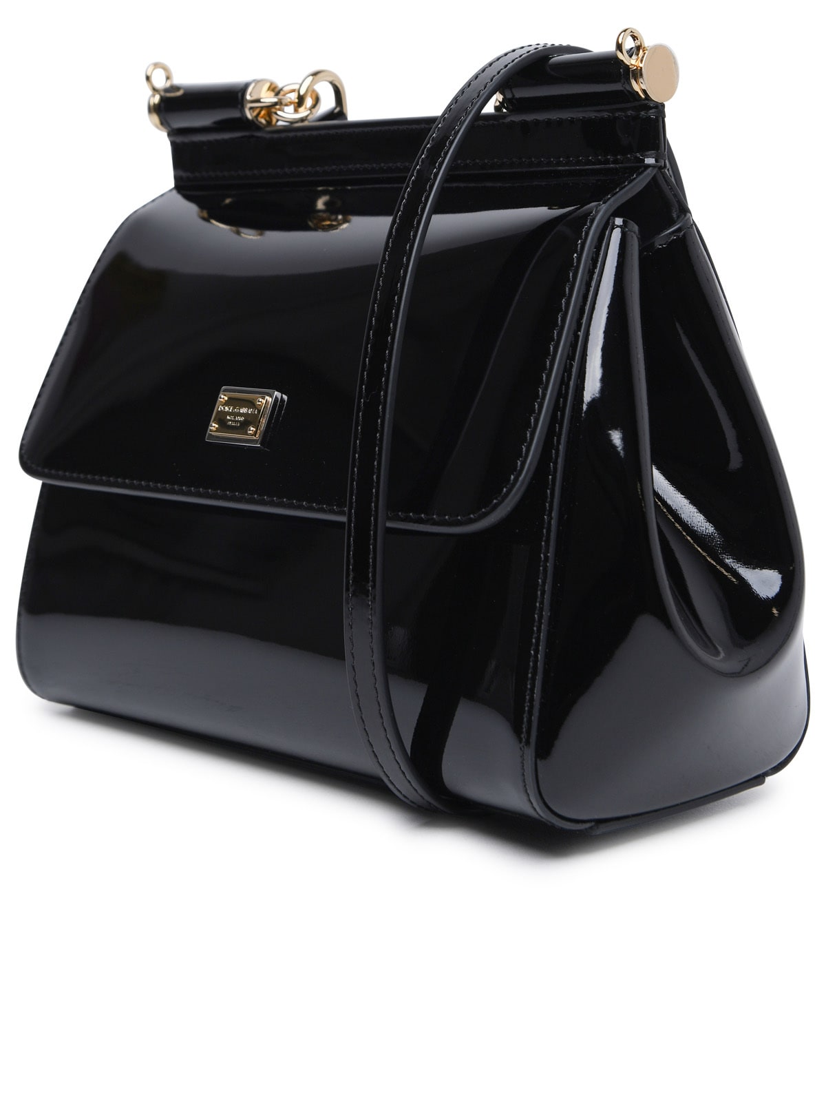 Shop Dolce & Gabbana Medium Sicily Bag In Black Calf Leather In Nero