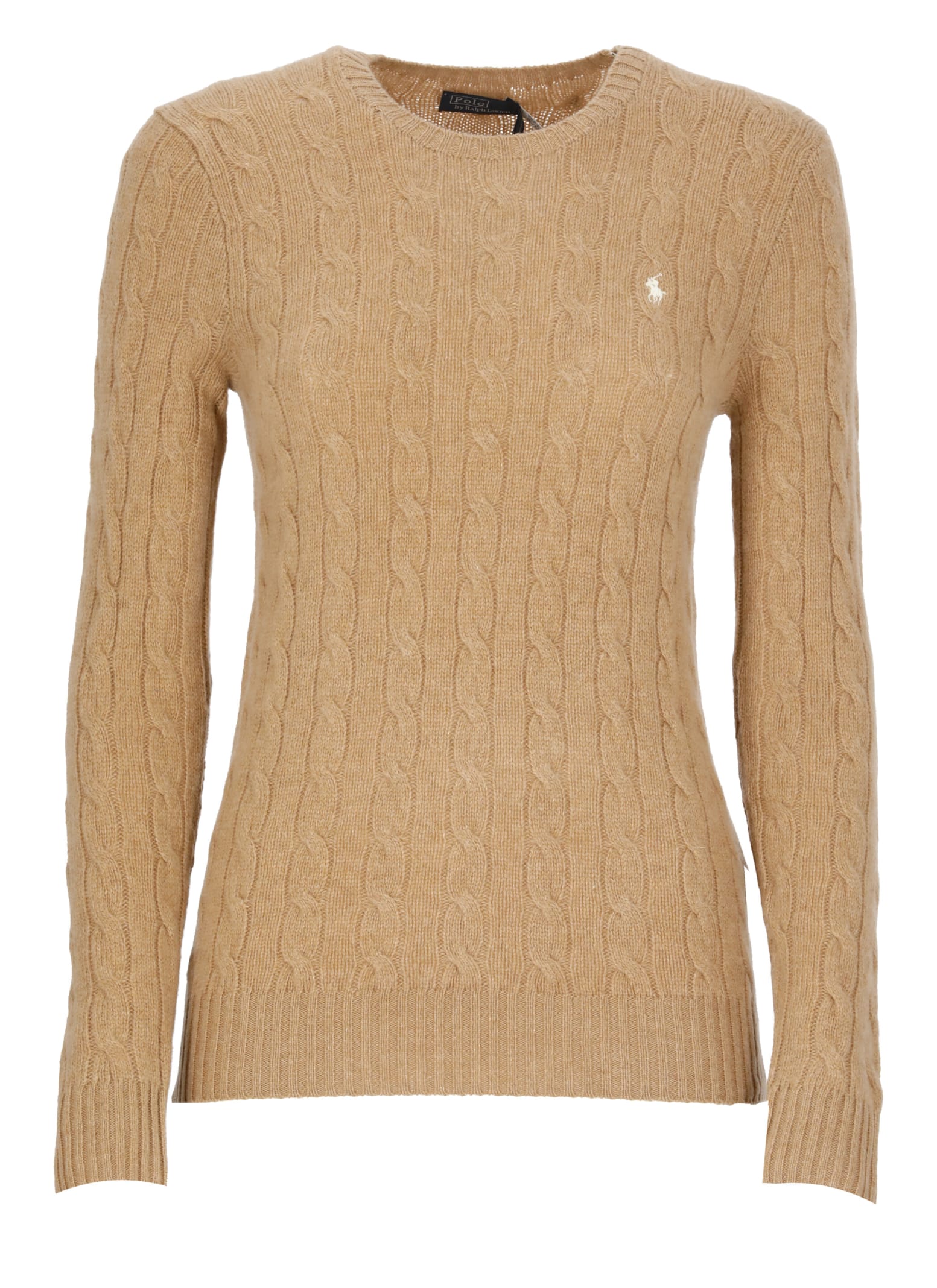 Shop Ralph Lauren Wool Sweater In Beige