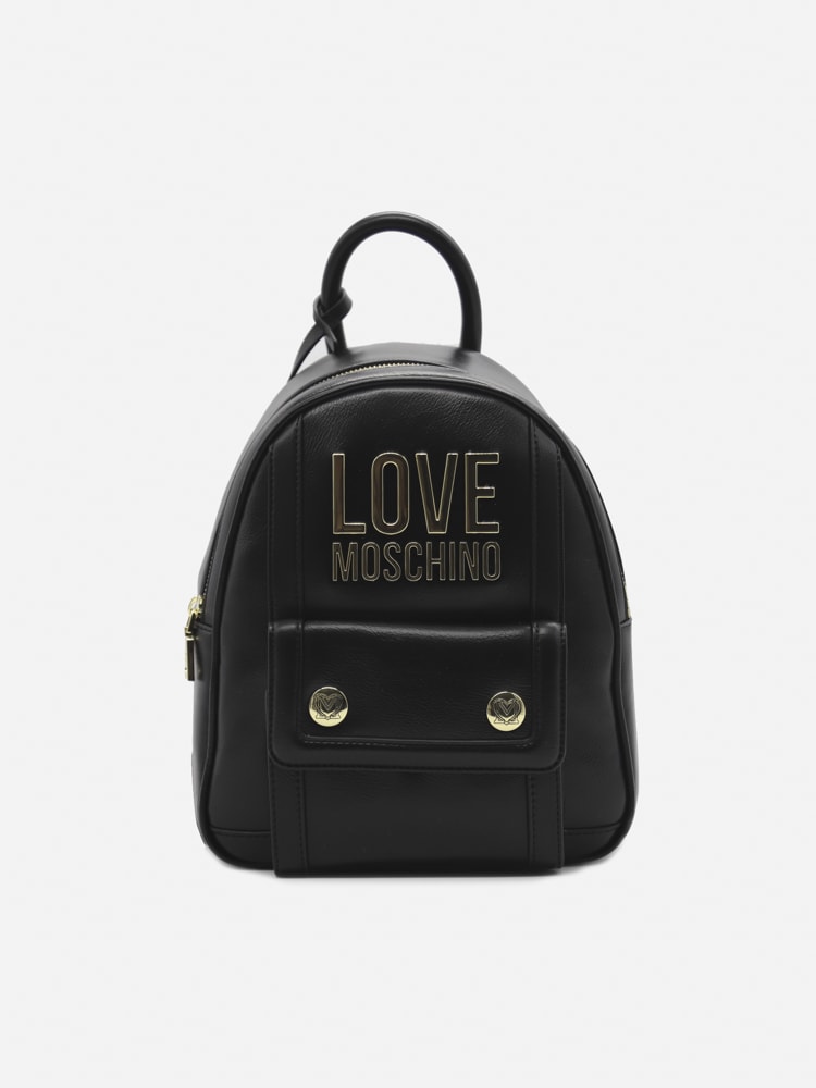 Love Moschino Backpack With Embossed Logo Lettering