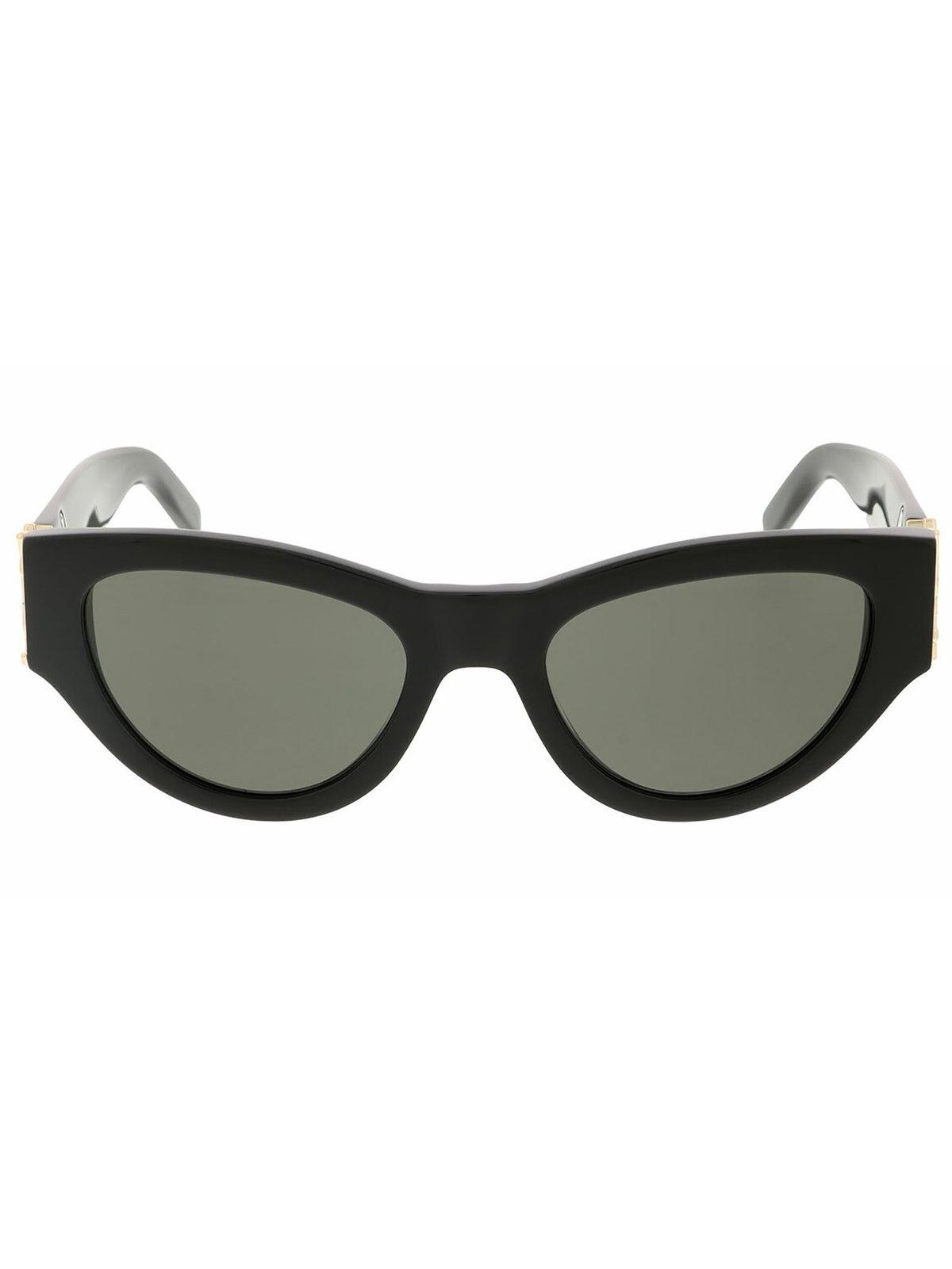 Saint Laurent Cat-eye Frame Sunglasses In Brown