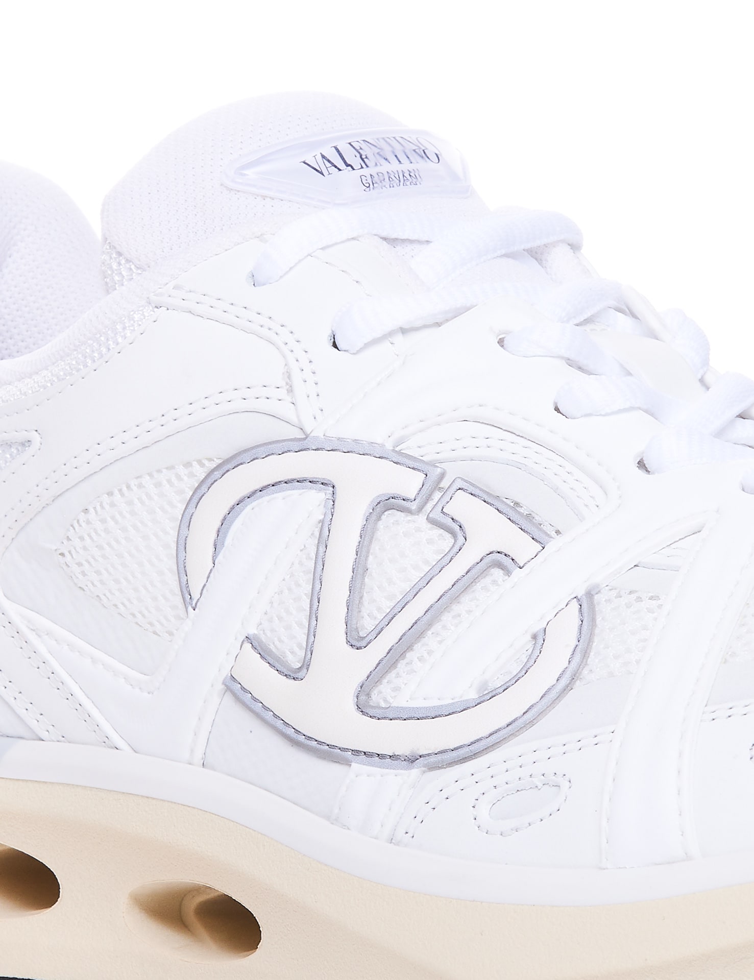 Shop Valentino Vlogo Easy Jog Sneakers In White