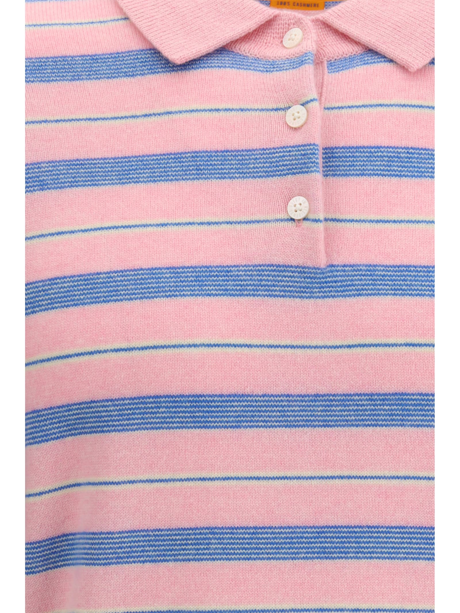 Guest In Residence Collegiate Stripe Polo In Multi