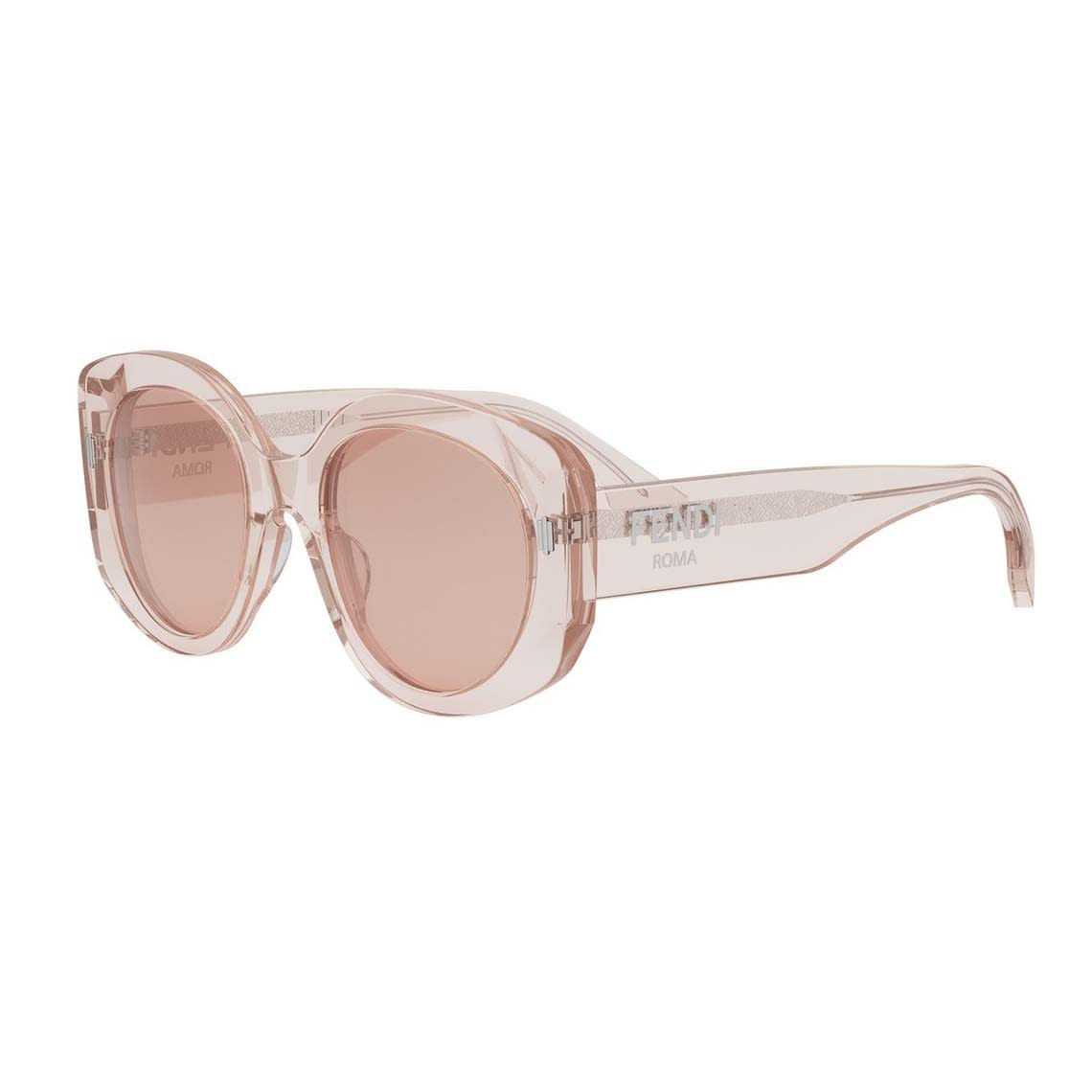 Shop Fendi Sunglasses In Rosa Trasparente/rosa