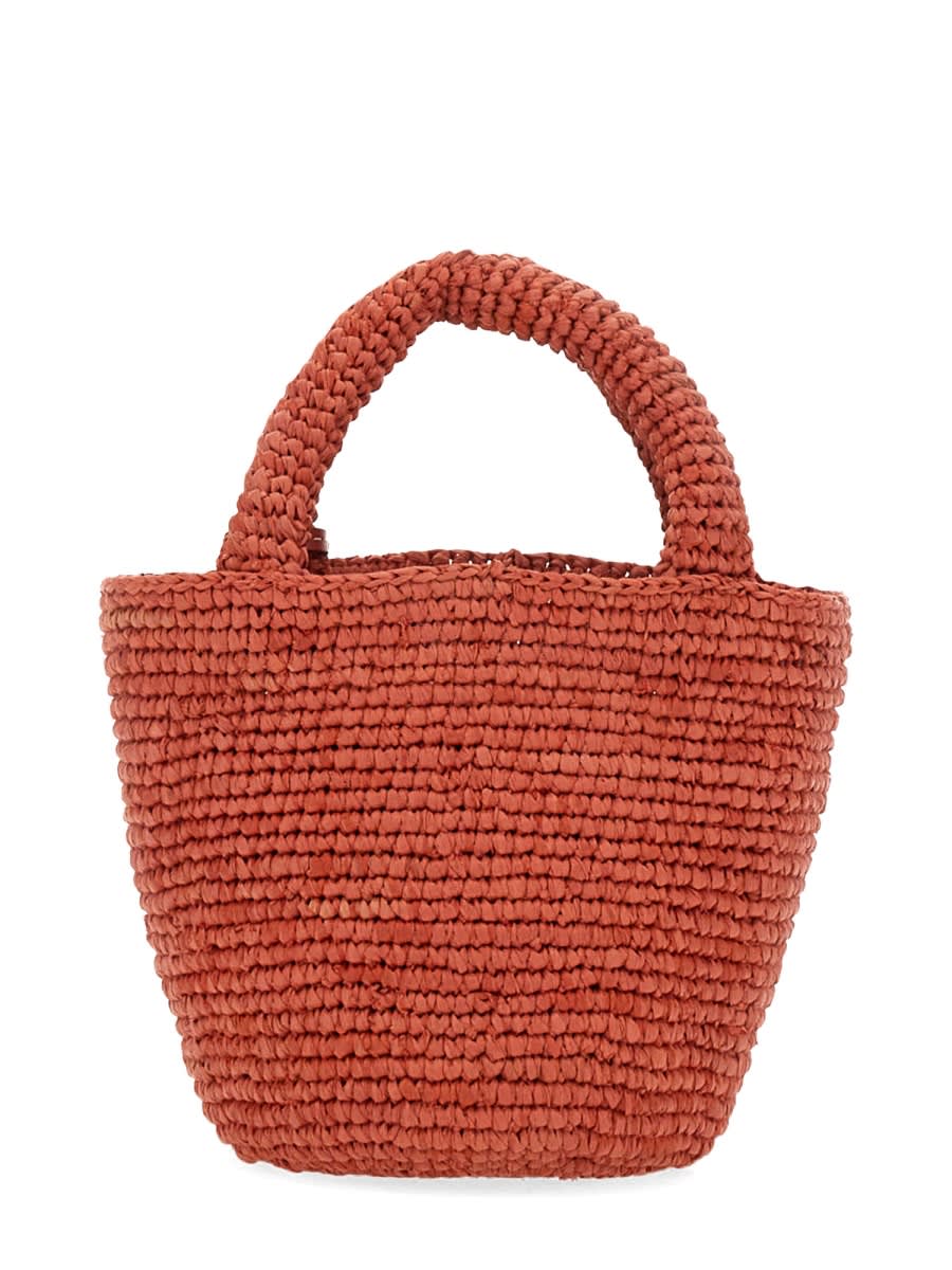 Shop Manebi Mini Summer Bag In Red