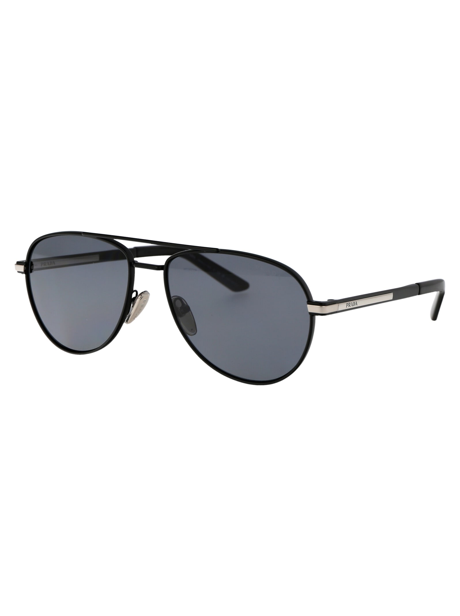 Shop Prada 0pr A54s Sunglasses In 1bo5z1 Matte Black