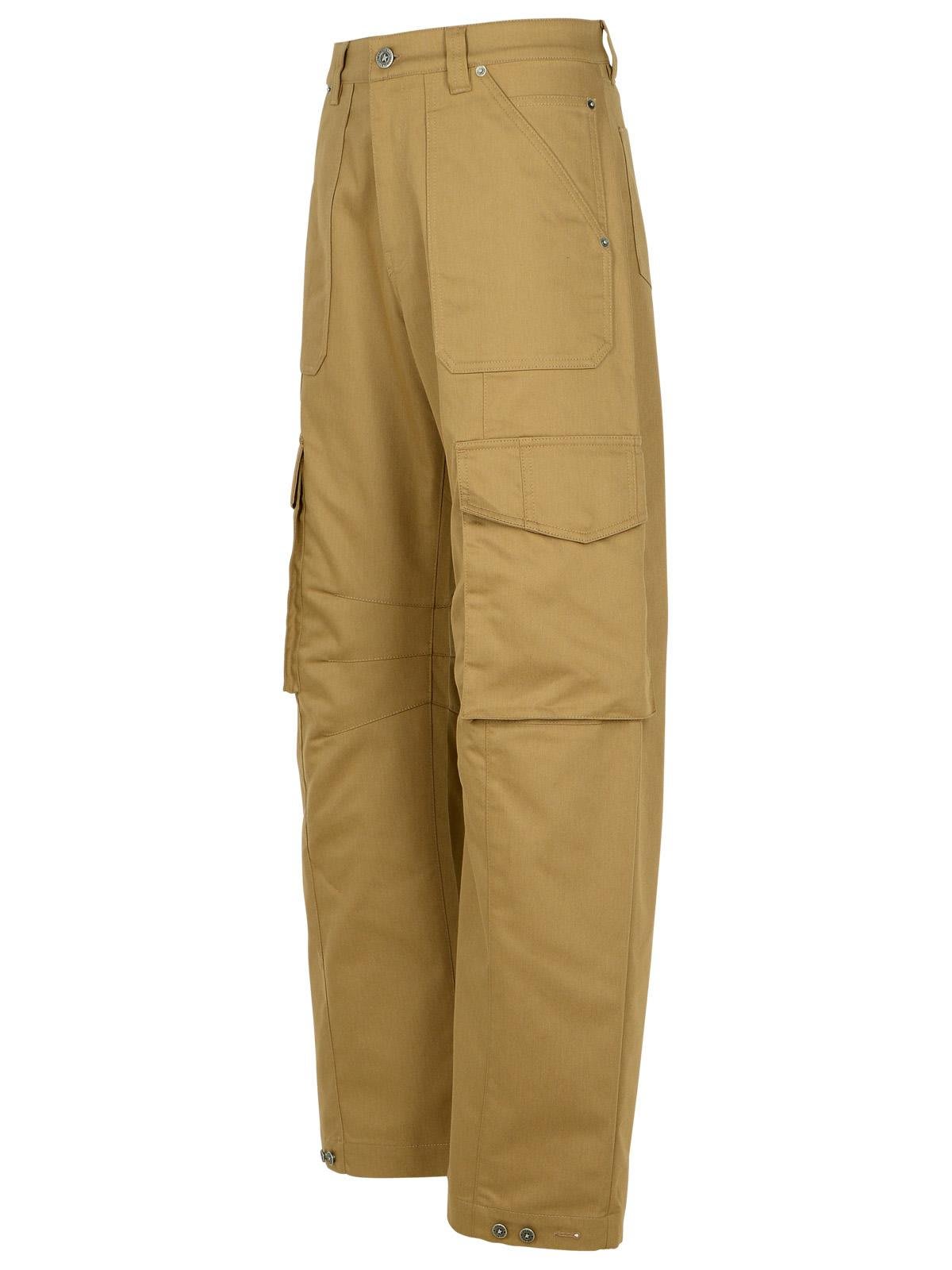 Shop Golden Goose Straight-leg Cargo Trousers In Beige