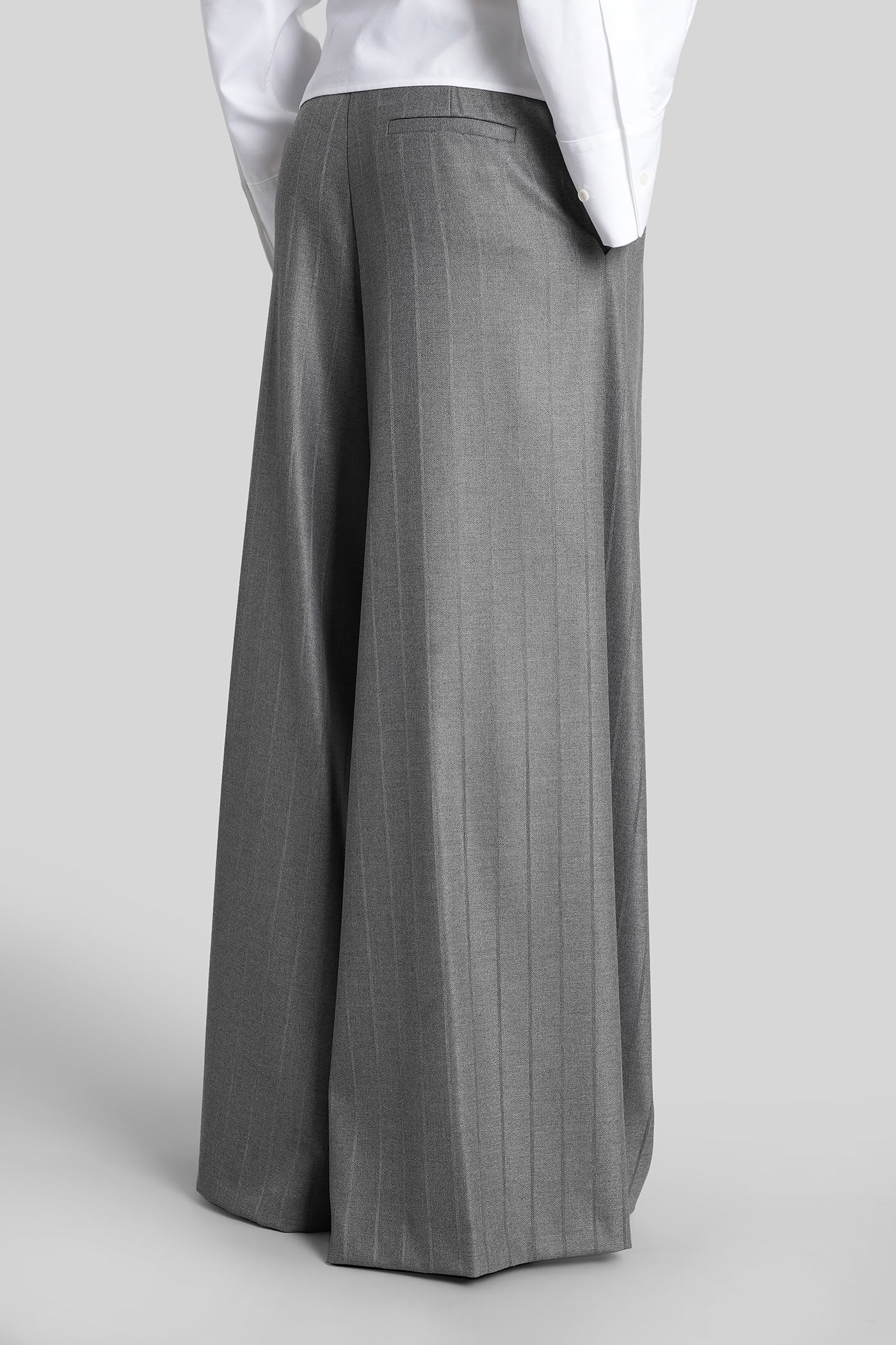 The Andamane Tara Pants In Grey Polyester In Gray