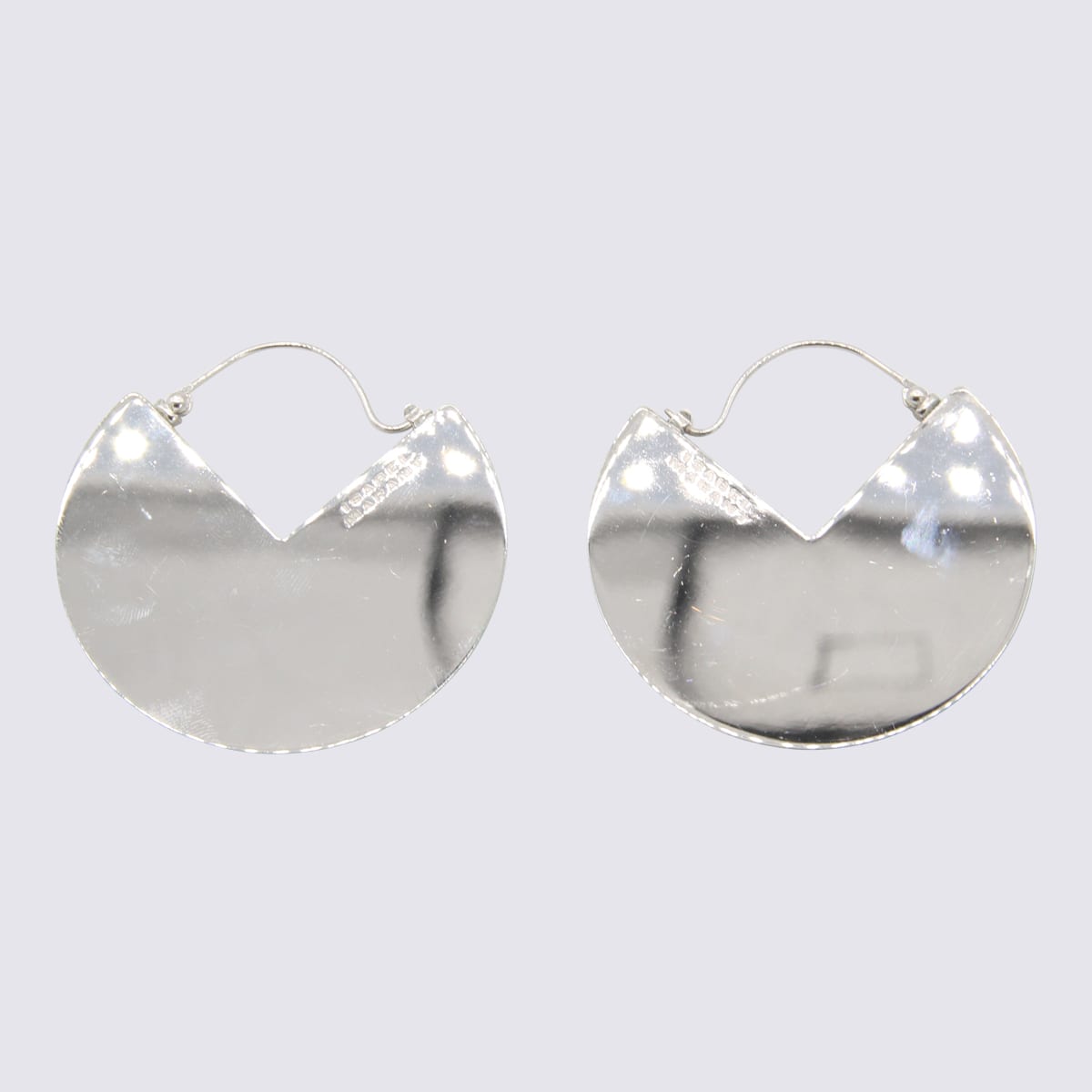 Shop Isabel Marant Water Green Brass 90° Earrings In Water Green/silver