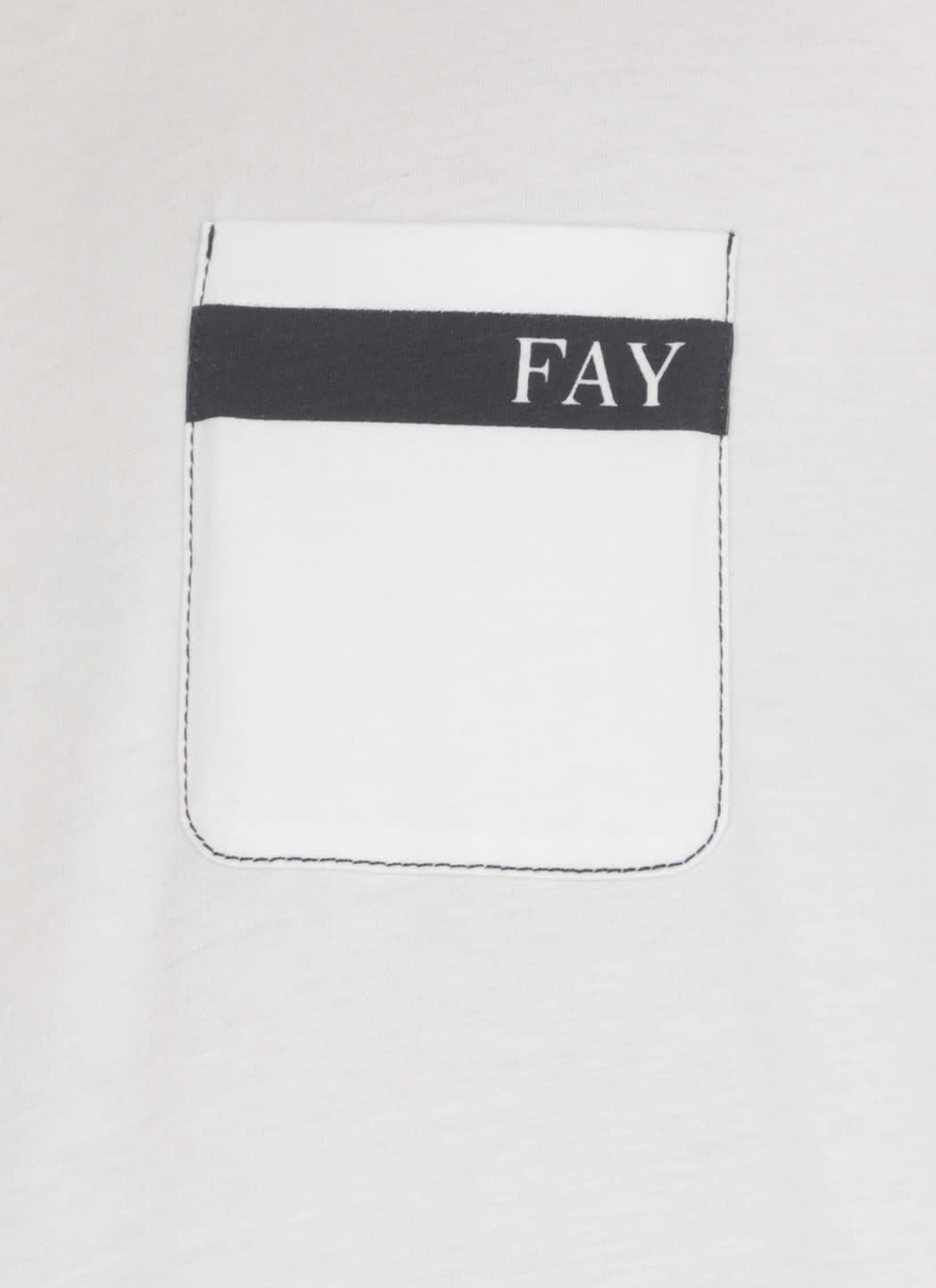 Shop Fay Logoed T-shirt In White