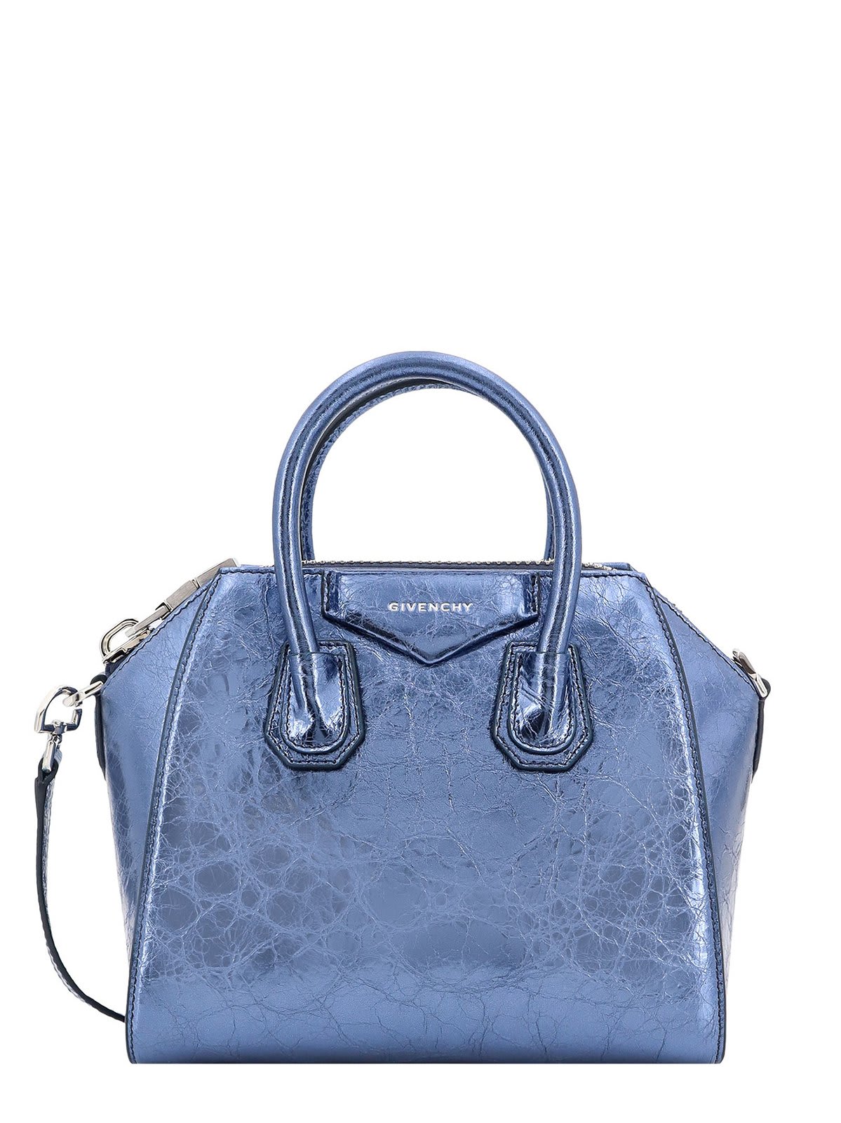 Shop Givenchy Antigona Mini Tote Bag In Blue