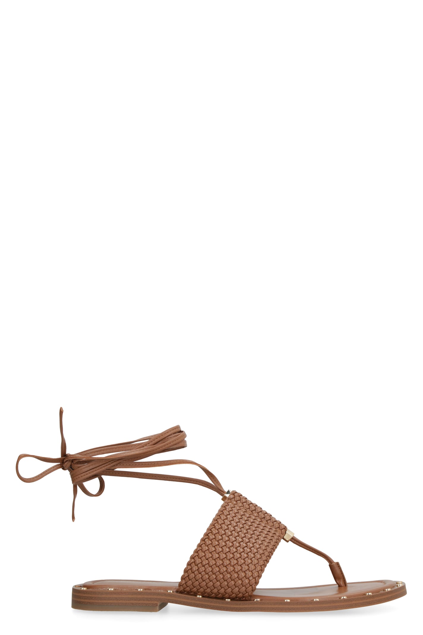 Shop Michael Michael Kors Jagger Leather Sandals In Brown