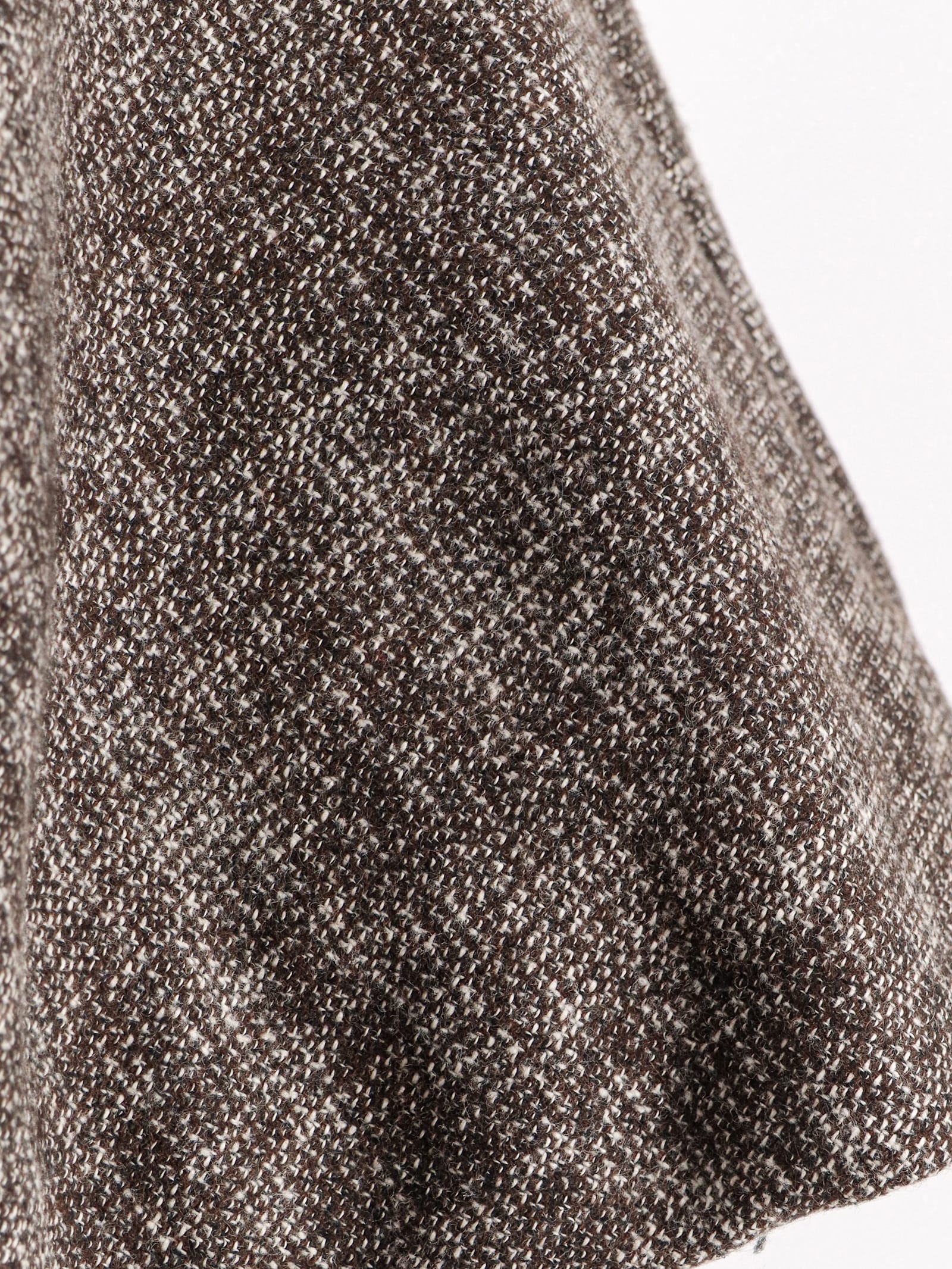 Pinko Gonna Hot Dogs Mini In Flanella Tweed In Brown