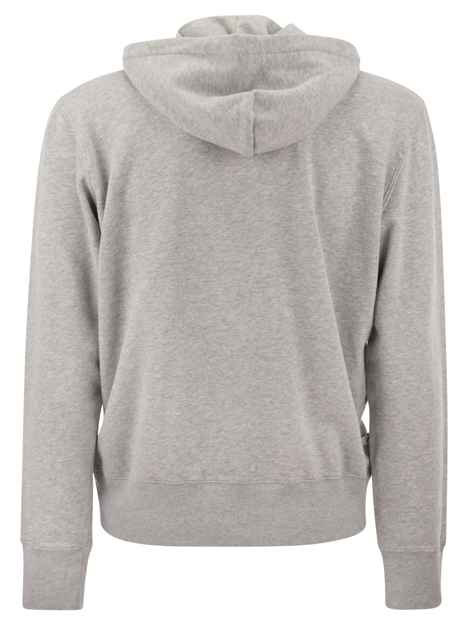 Shop Autry Zip And Hoodie In Grey