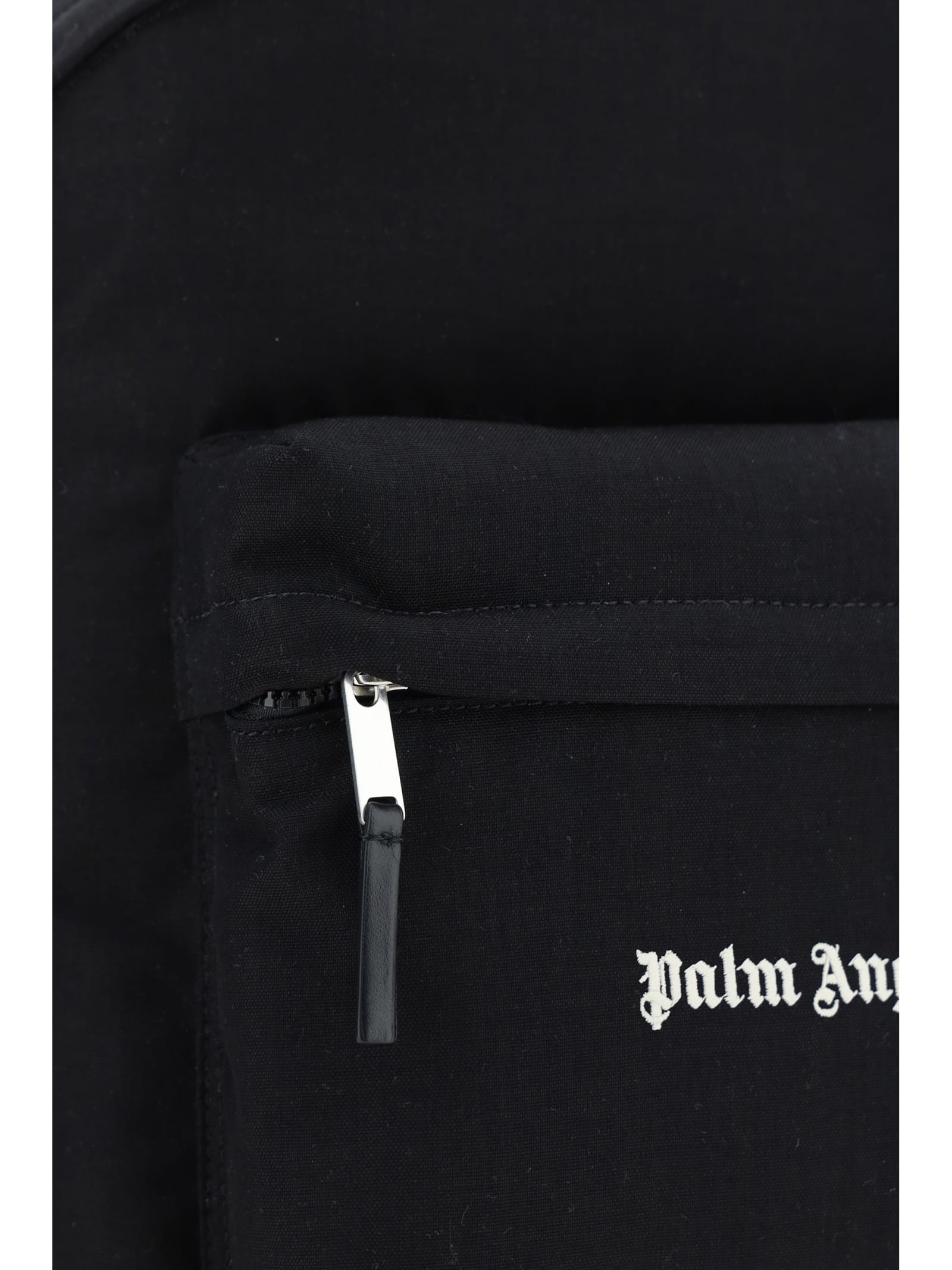 Shop Palm Angels Backpack In Black White