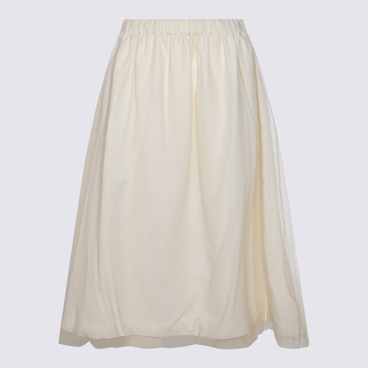 FABIANA FILIPPI WHITE VISCOSE SKIRT