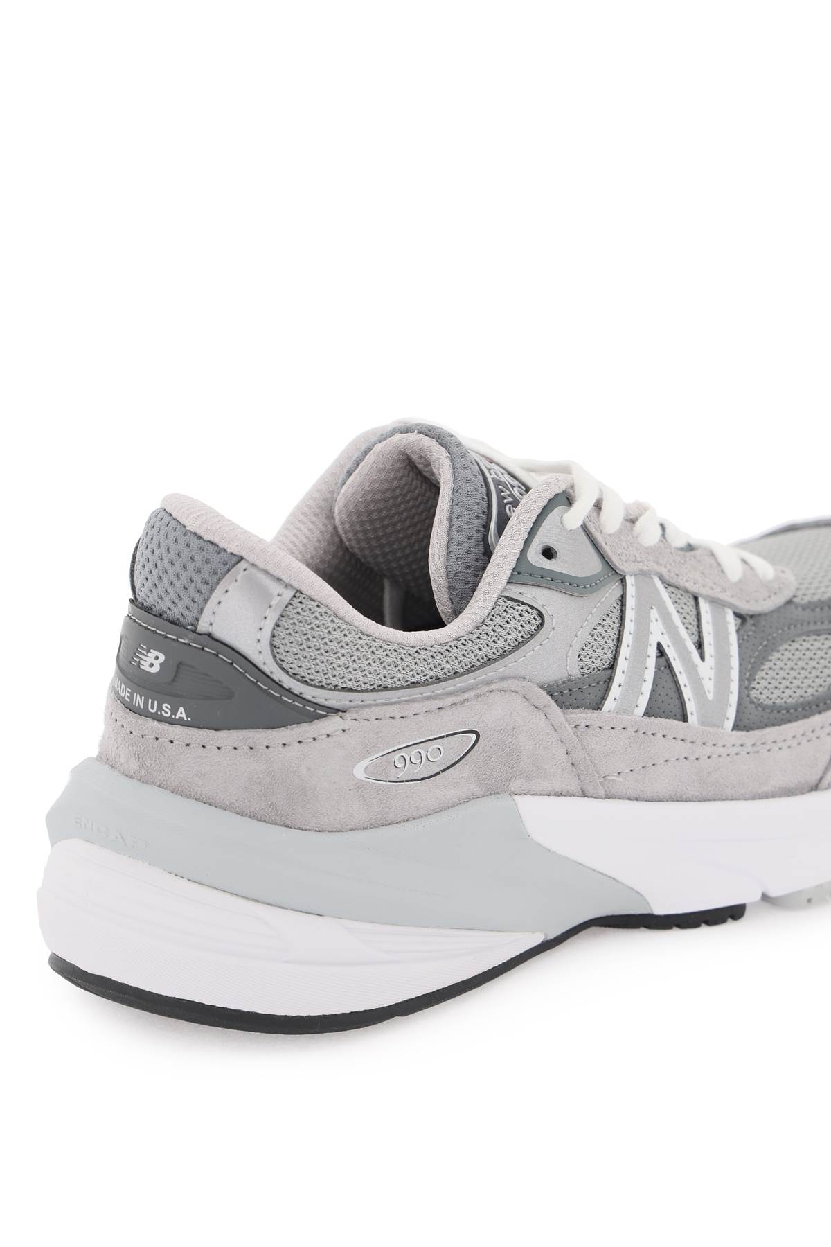 Shop New Balance 990v6 Sneakers Made In In Cool Grey B (grey)