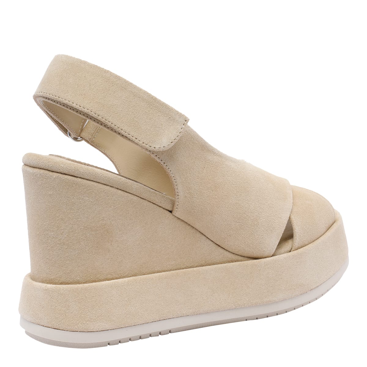 Paloma Barceló Sand Cora Wedges In Beige
