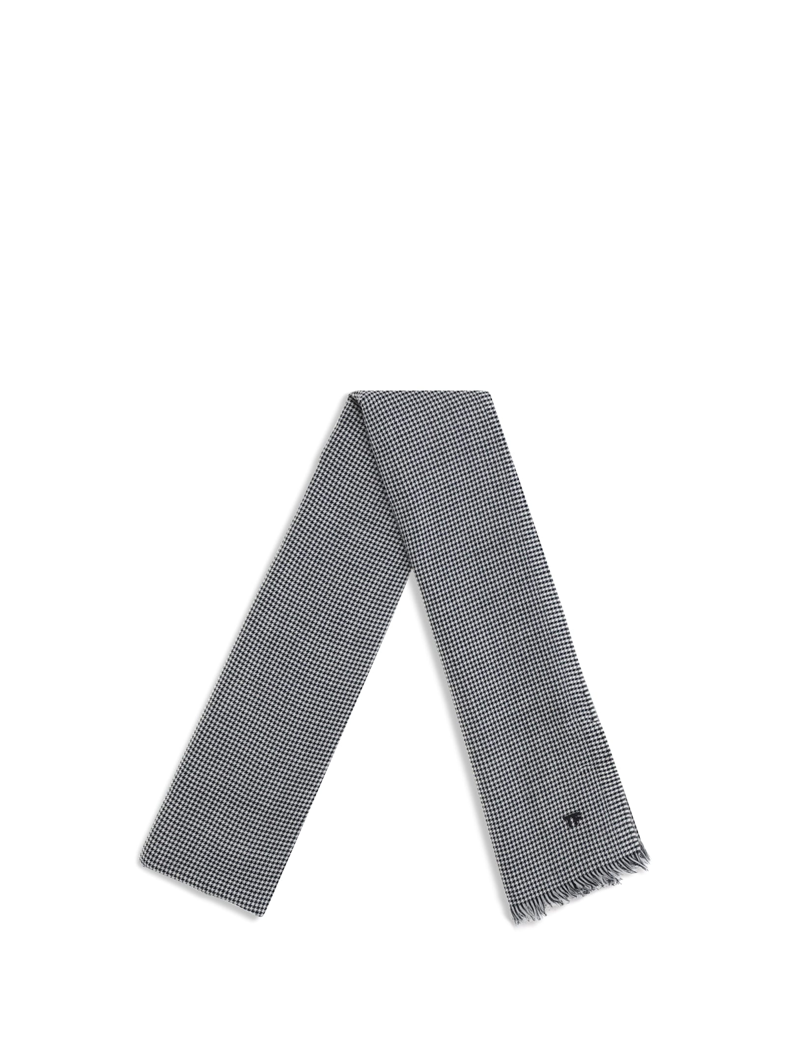 Tom Ford Wool Scarf In Gray