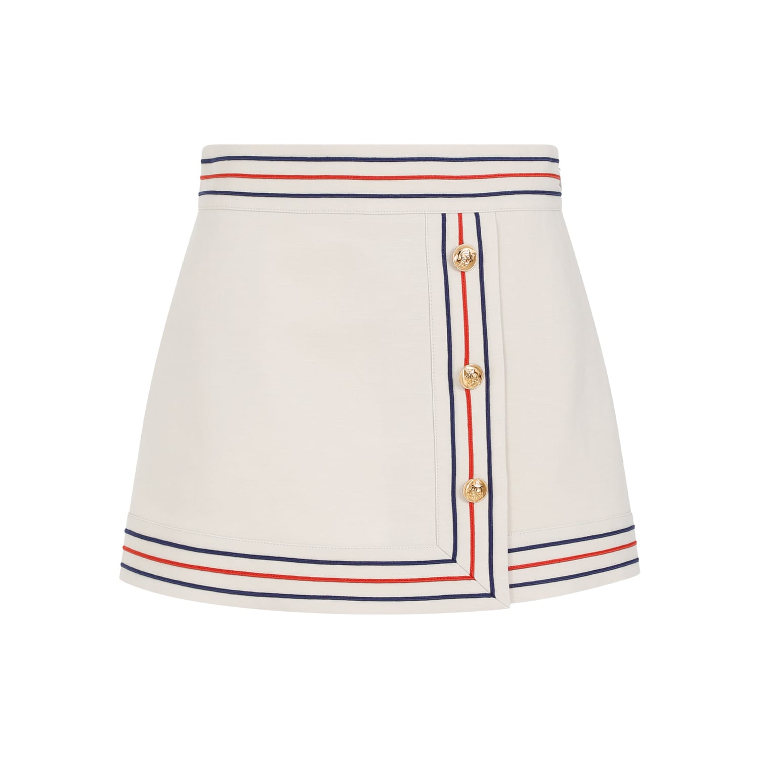 Shop Gucci Skirt In Gardenia Mix