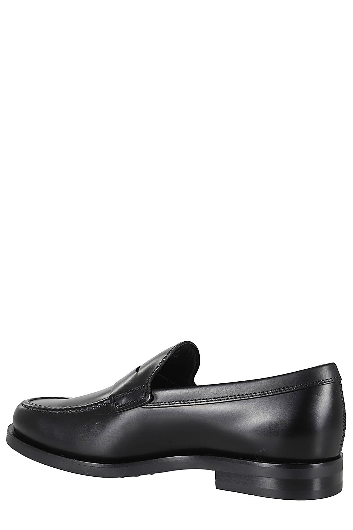 Shop Tod's Mocassino Formale Gomma Zf In Nero