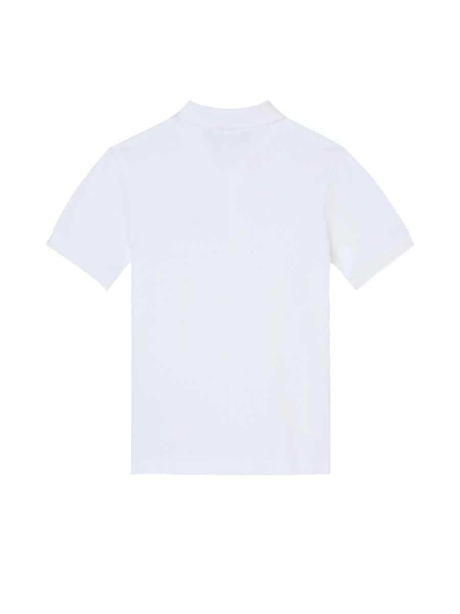 Lacoste Polo With Logo In White