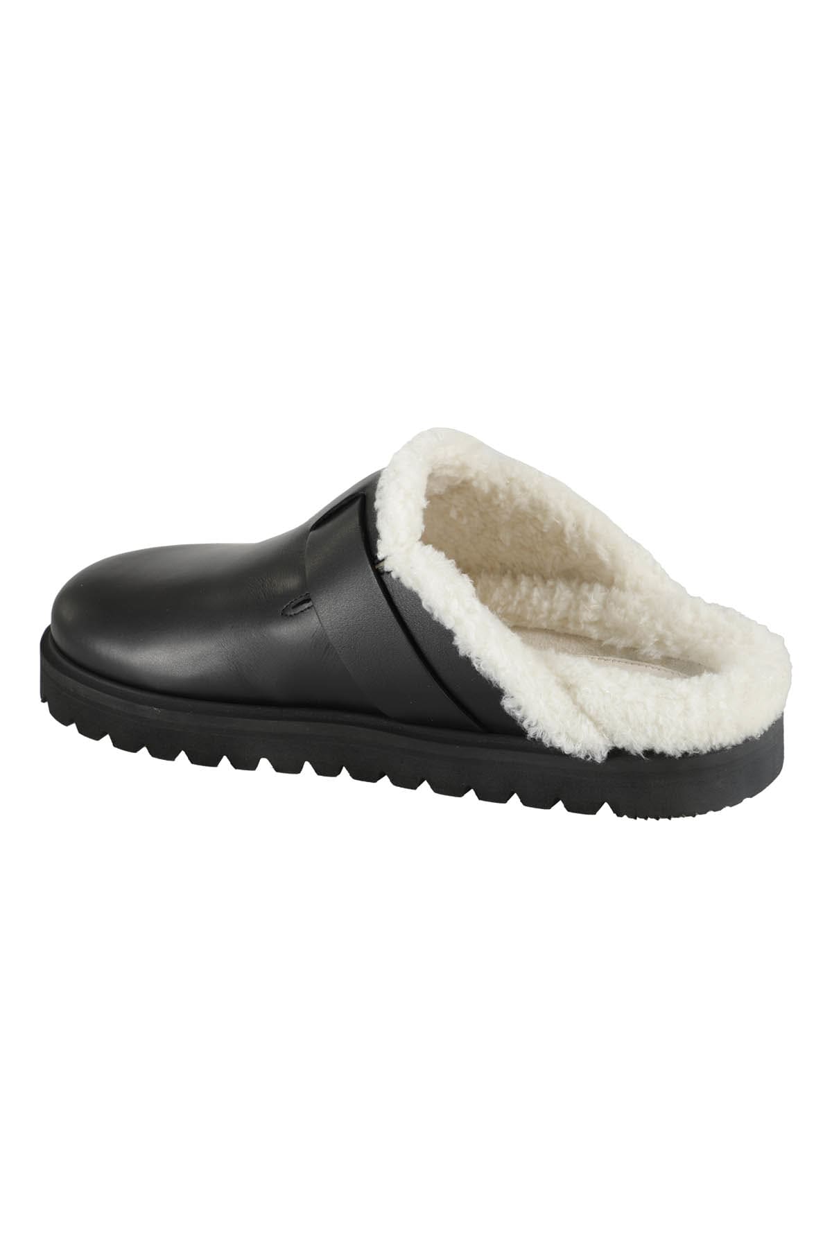 Shop Moncler Bell Mule In Nero