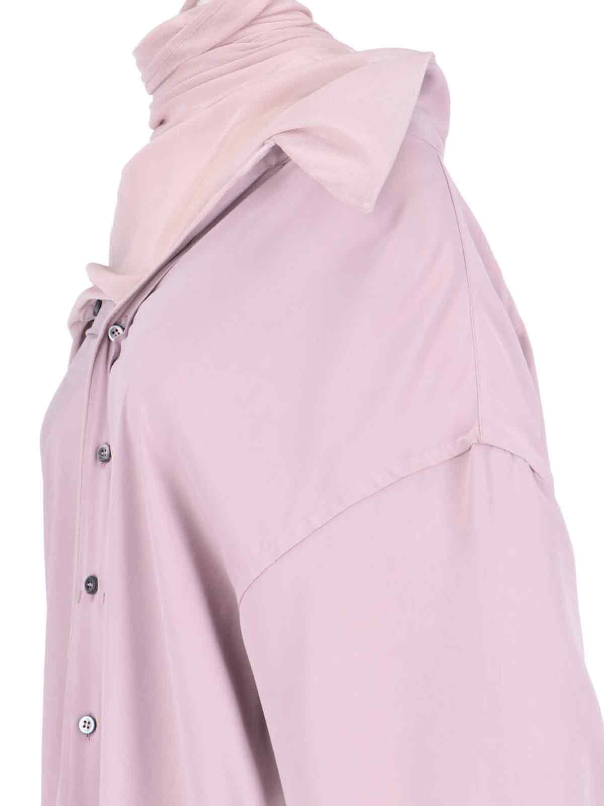 Shop Y/project Maxi Chemisier Dress In Pink