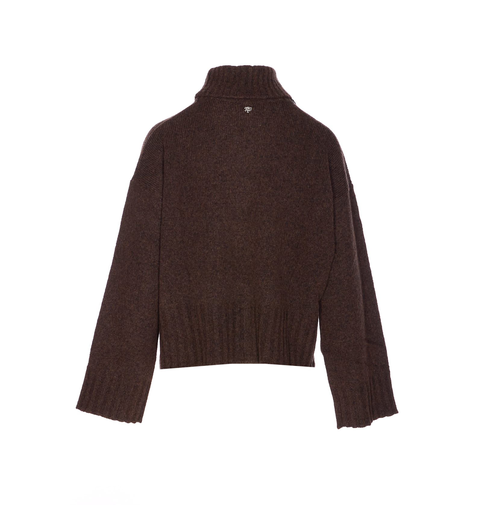 Aniye By Turtleneck Long-sleeved Sweater In Brown
