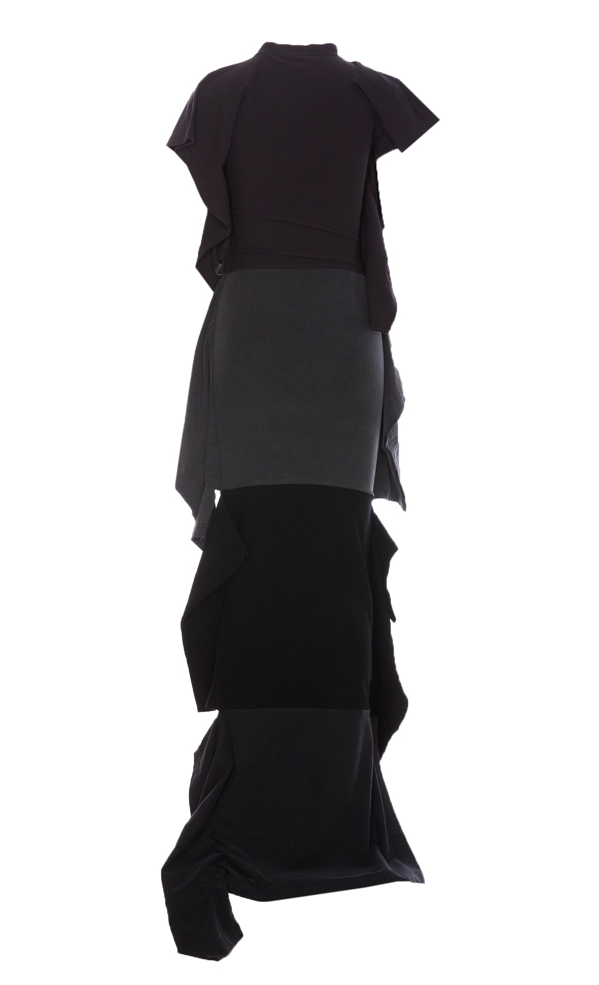 Shop Balenciaga Twisted Dress In Black