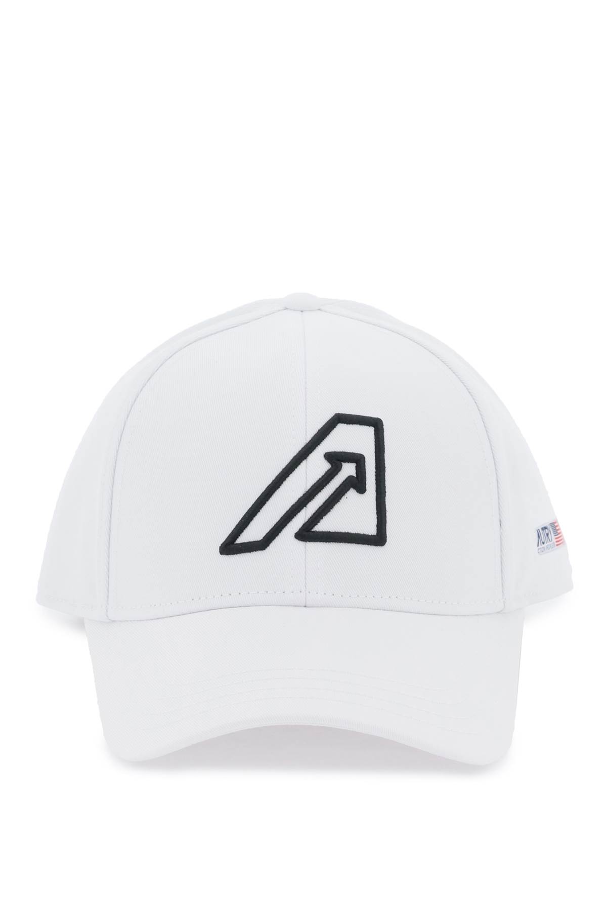 Autry Baseball Cap With Embroidered Logo In White (white)