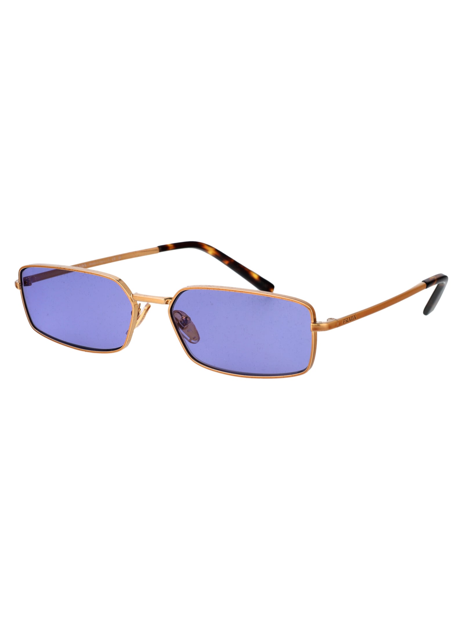 Prada 0pr A60s Sunglasses In 7oe01o Brass