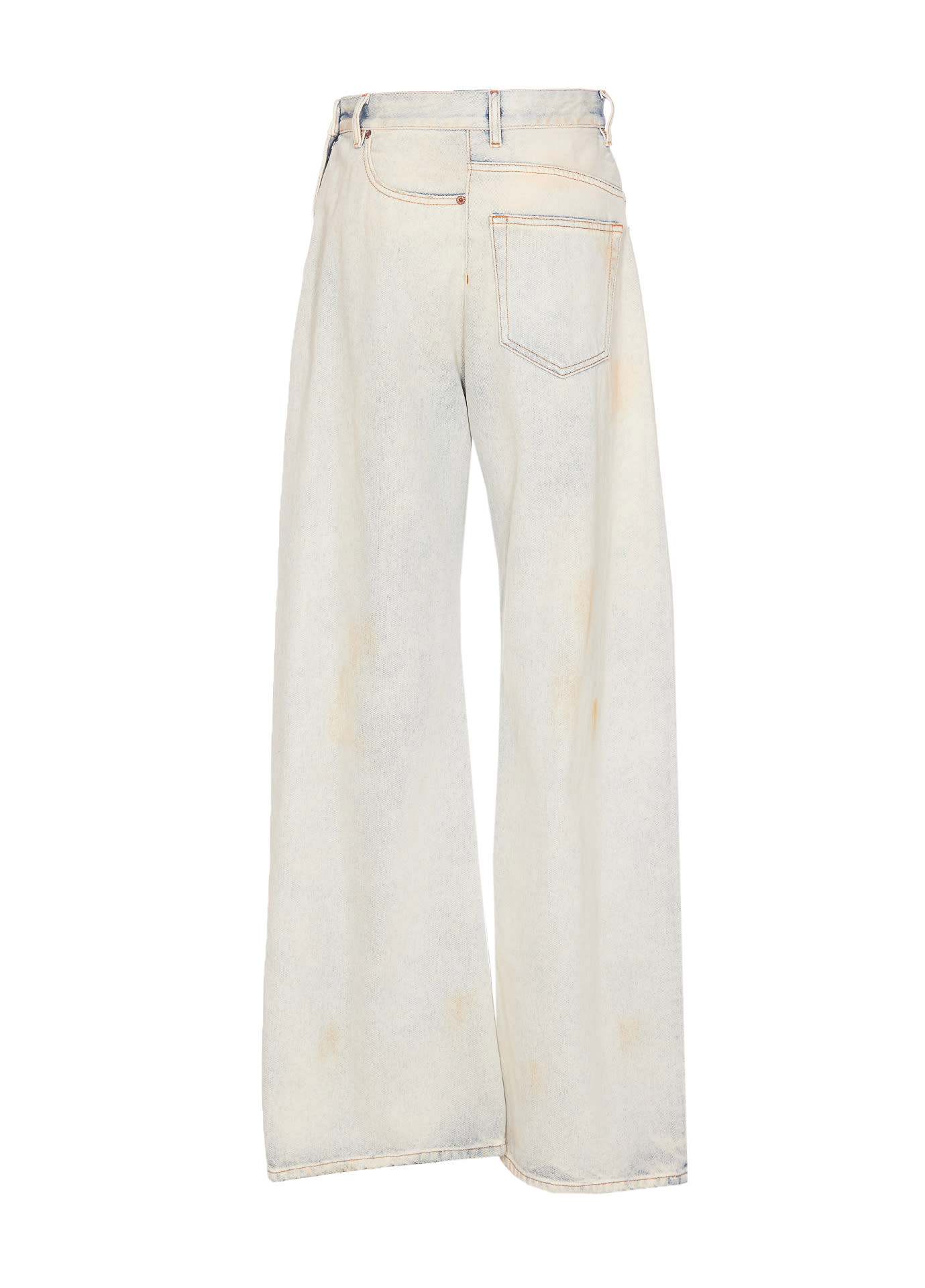 Mm6 Maison Margiela Denim Jeans In White