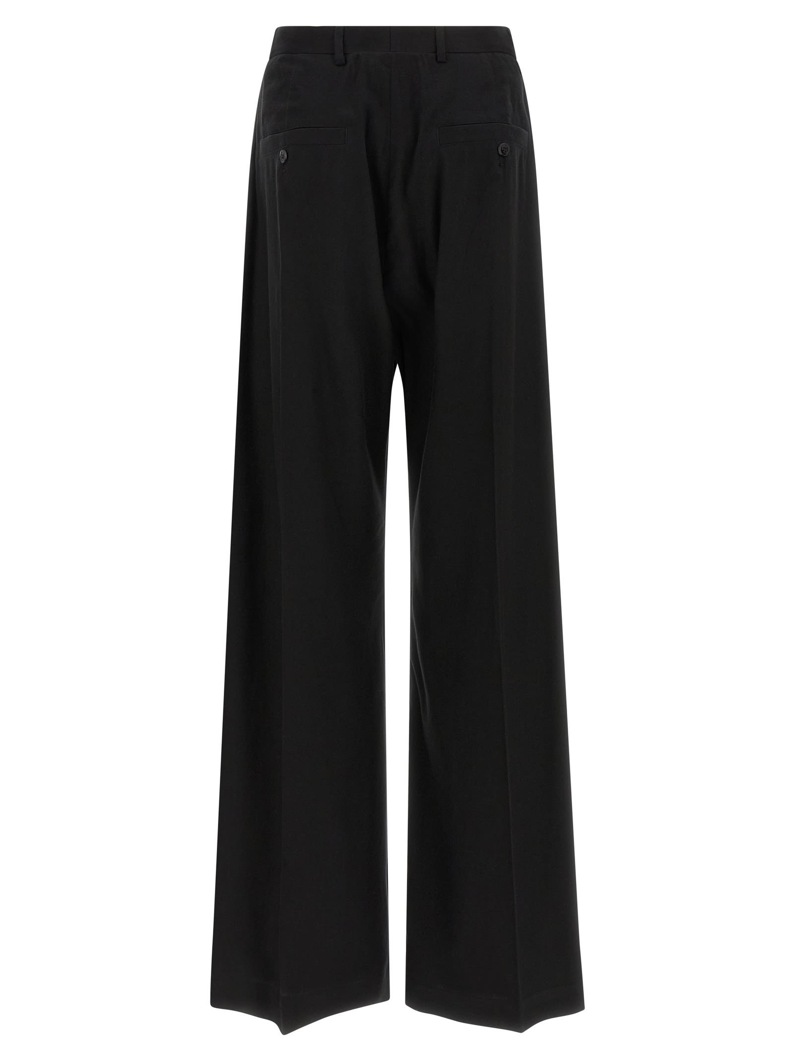 Rick Owens Tailored Wide Belas Pants Black In Black