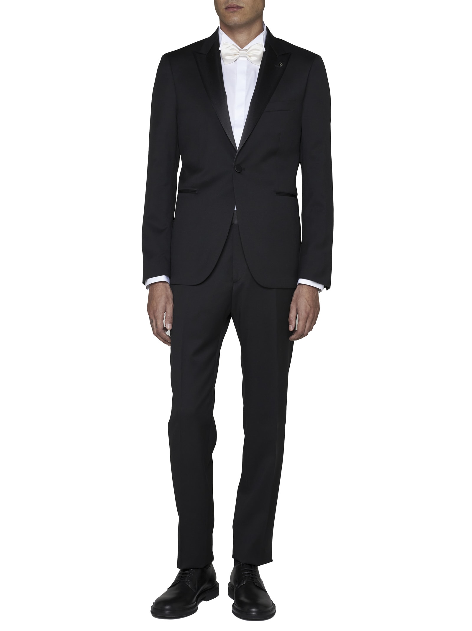 Shop Tagliatore Suit In Nero