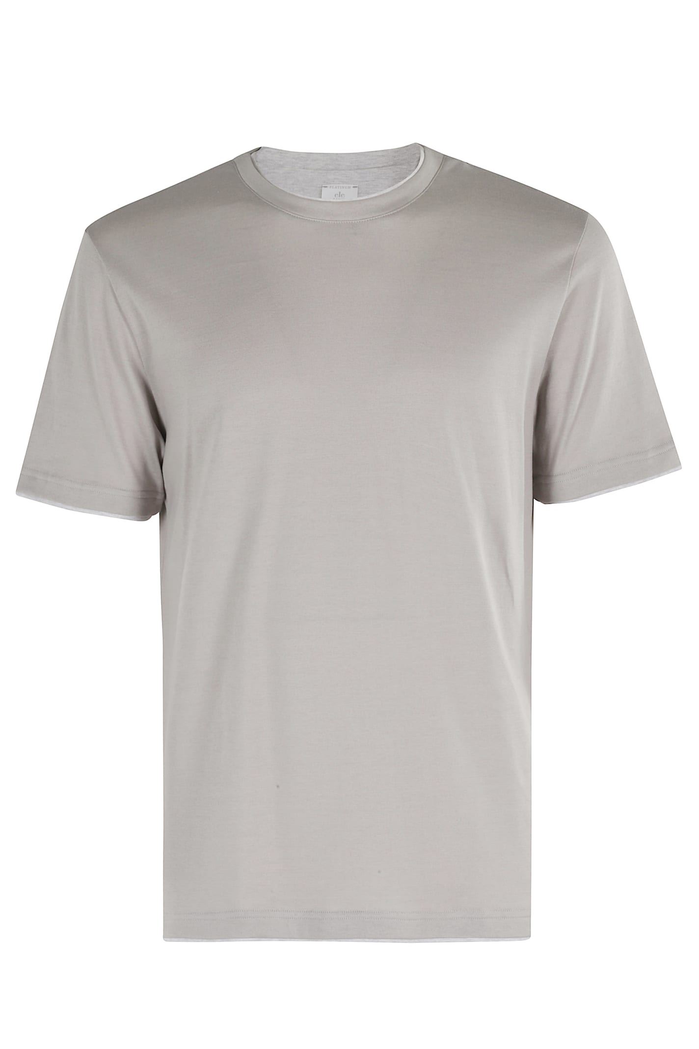 Eleventy Tshirt Bordini In Gray