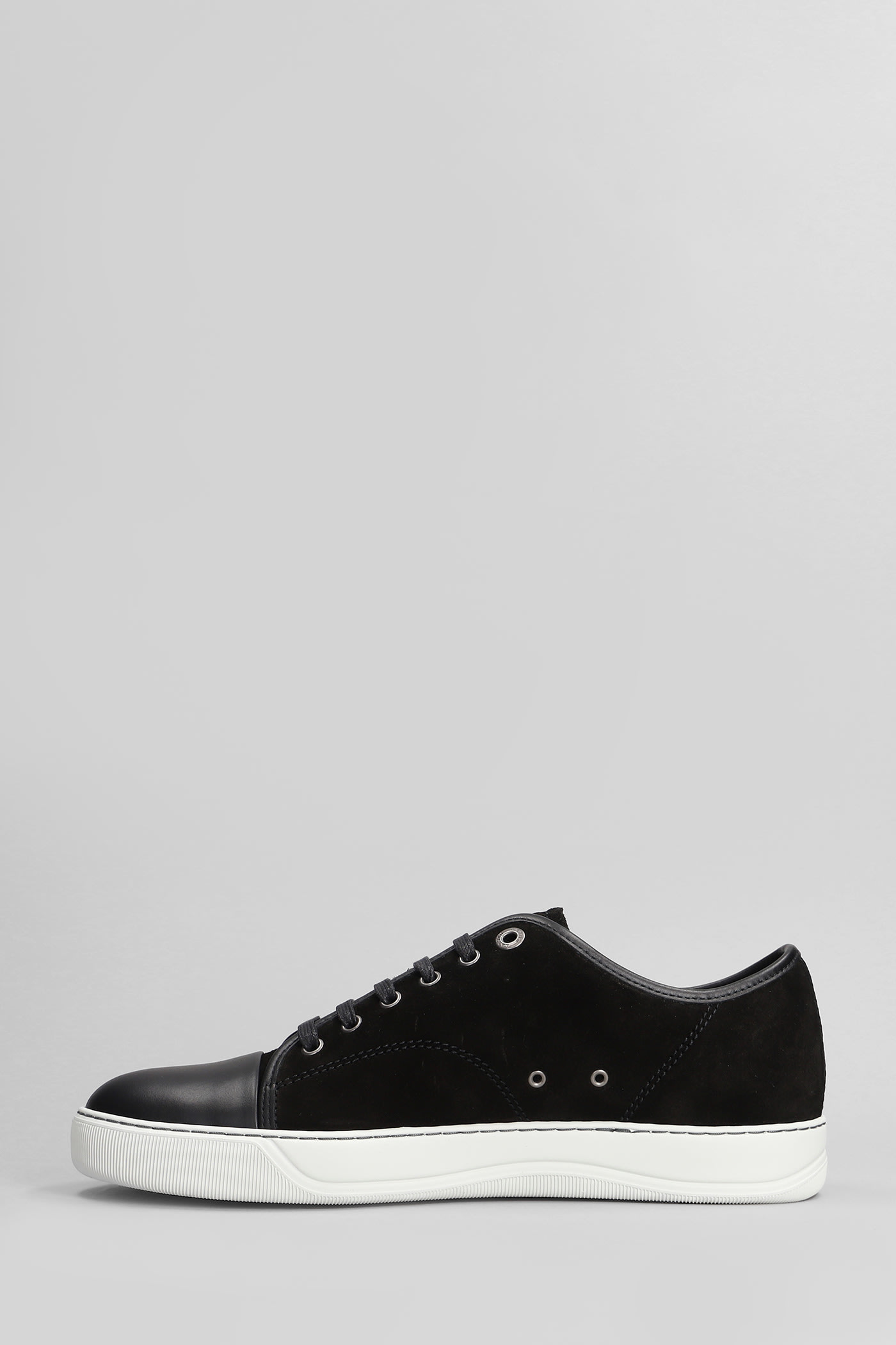 Shop Lanvin Dbb1 Sneakers In Black Suede